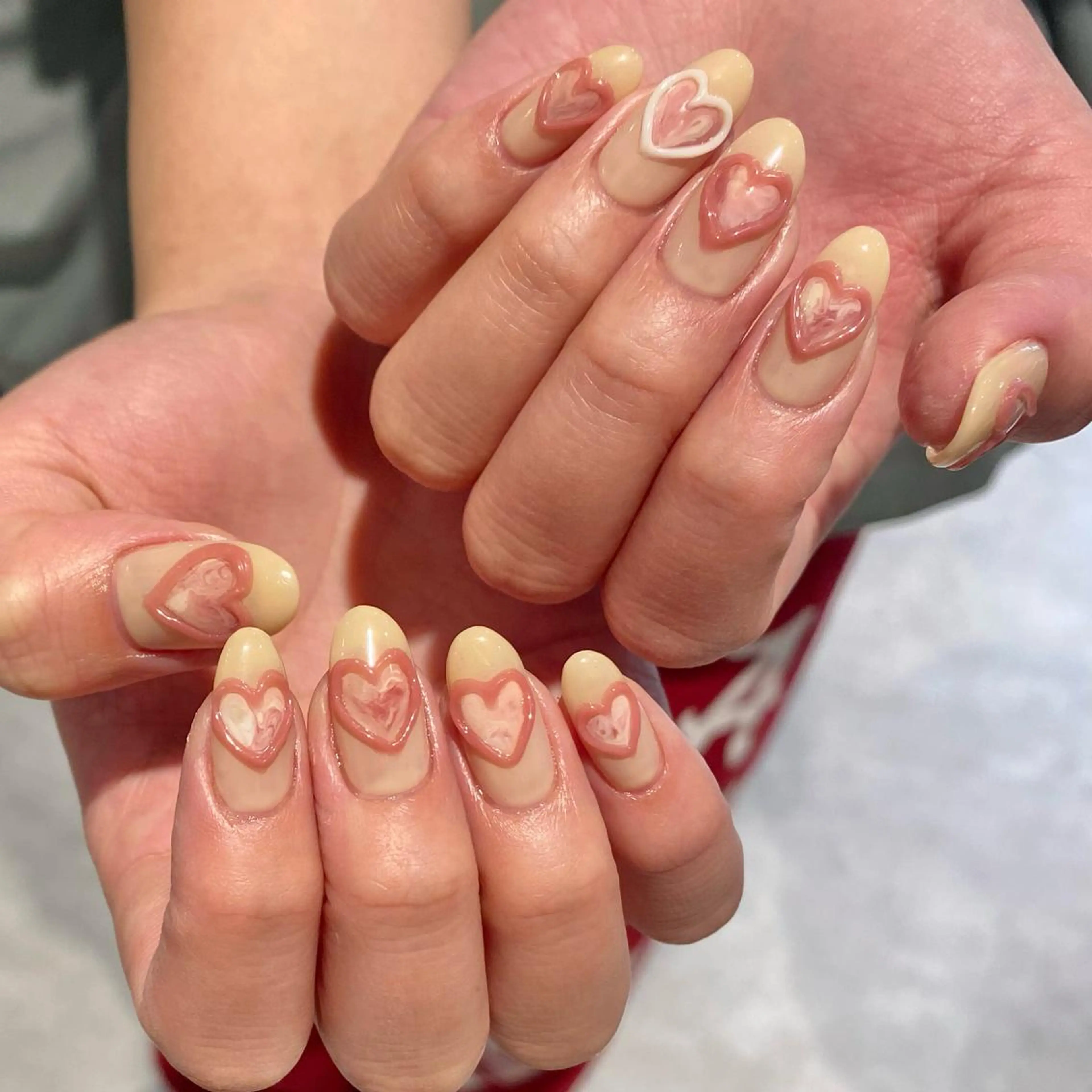 ネイル ニュアンスネイル ハンドネイル RINO AMANE nailのネイルデザイン