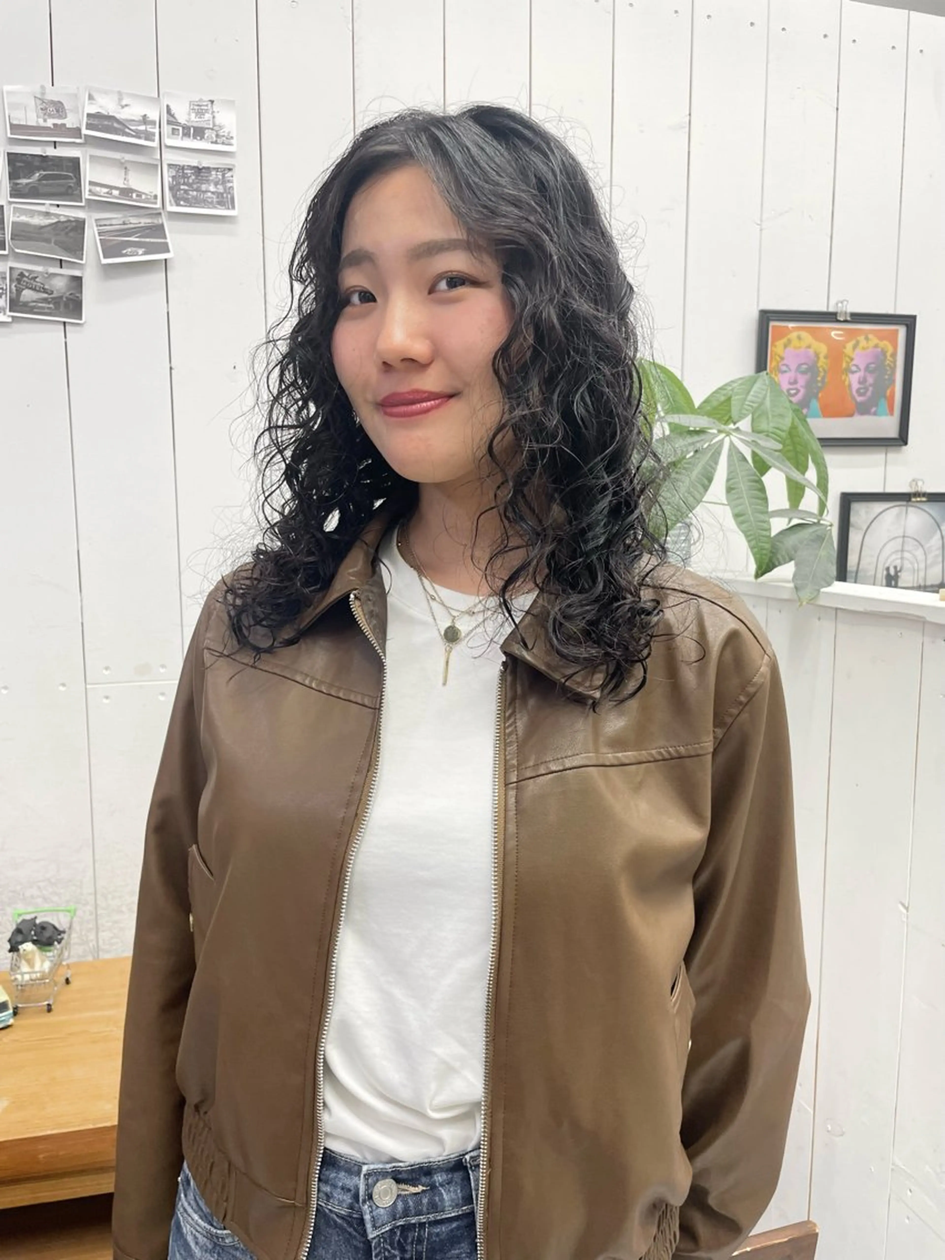 ロング パーマ カット パーマ トリートメント Ann./艶髪 /レイヤーカットのヘアスタイル