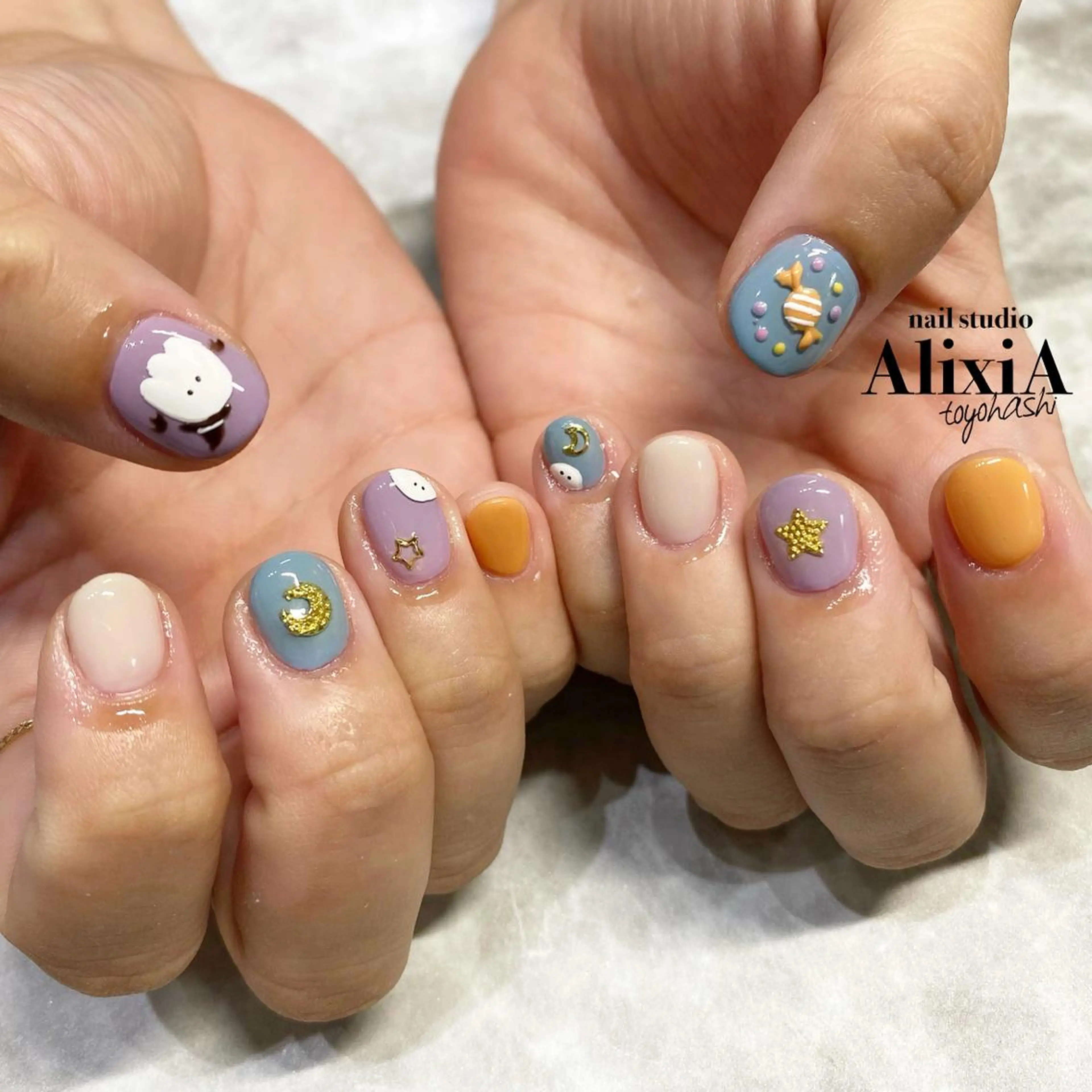 ネイル ハンドネイル AlixiA   nail studio所属・AlixiA ゆみのネイルデザイン