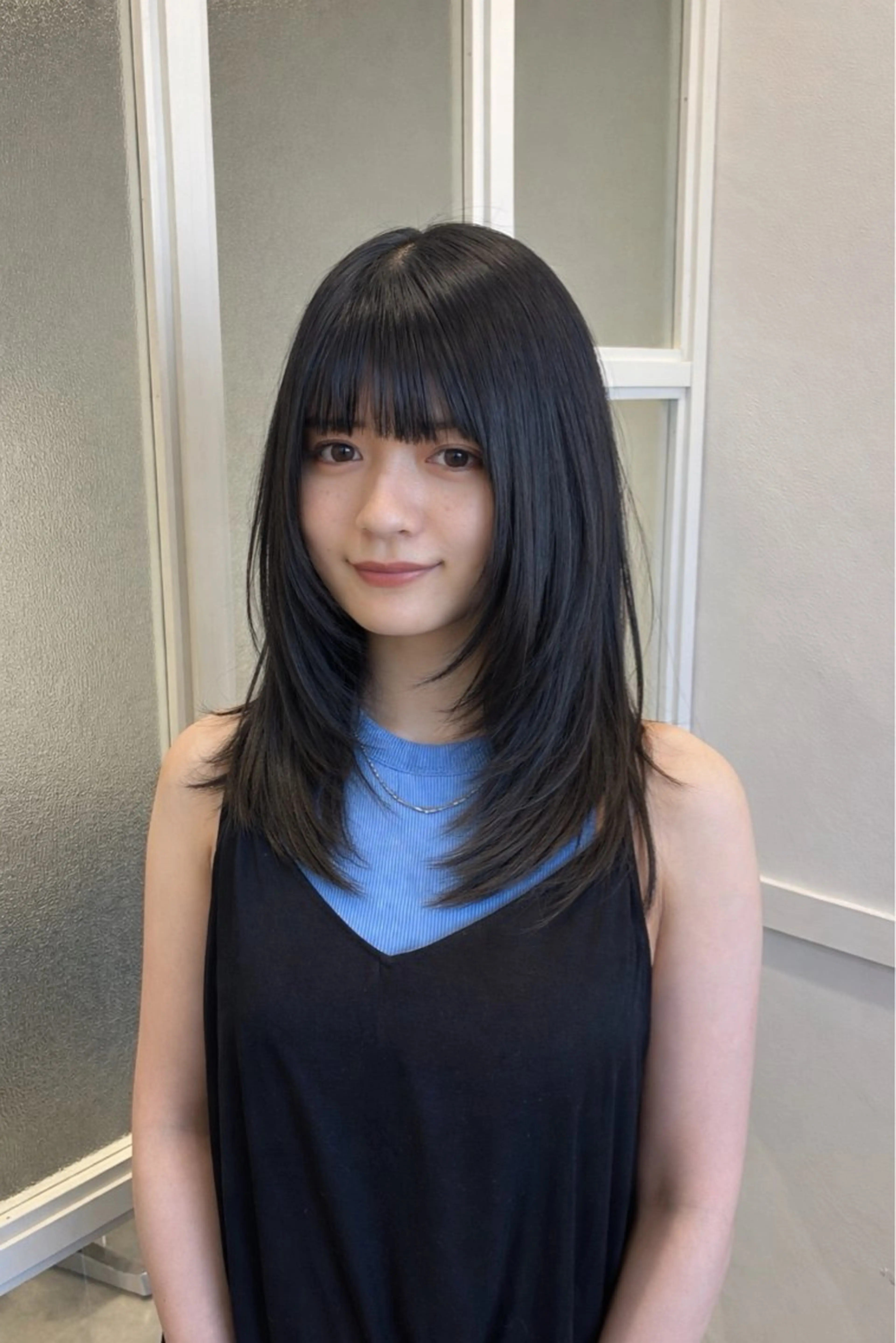 ロング 艶髪×縮毛矯正/ レイヤー　西村のヘアスタイル