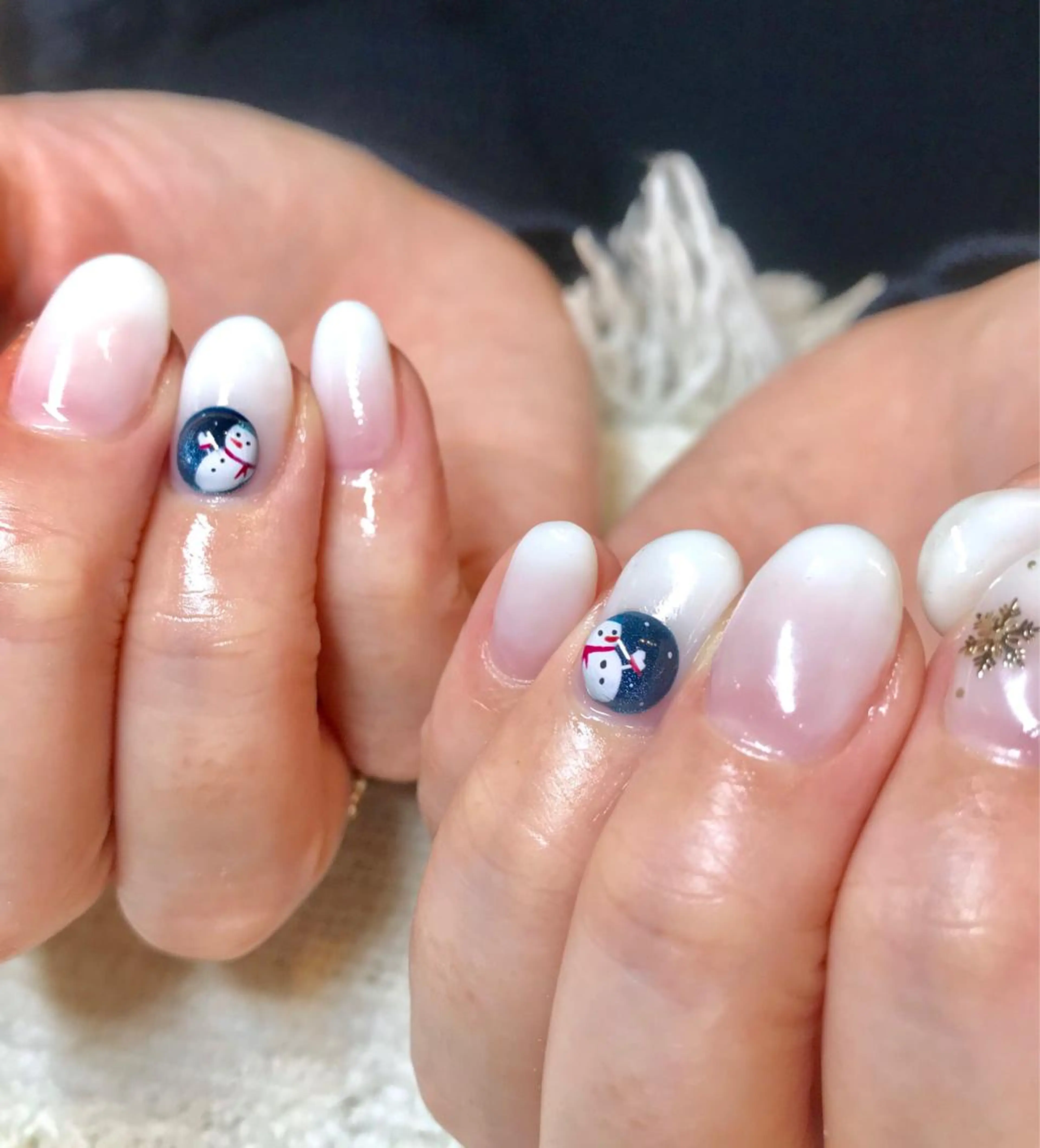 ショート カラー パーマ ヘアアレンジ ネイル マツエク・マツパ ホワイト nail&eye Aoのマツエク・マツパデザイン