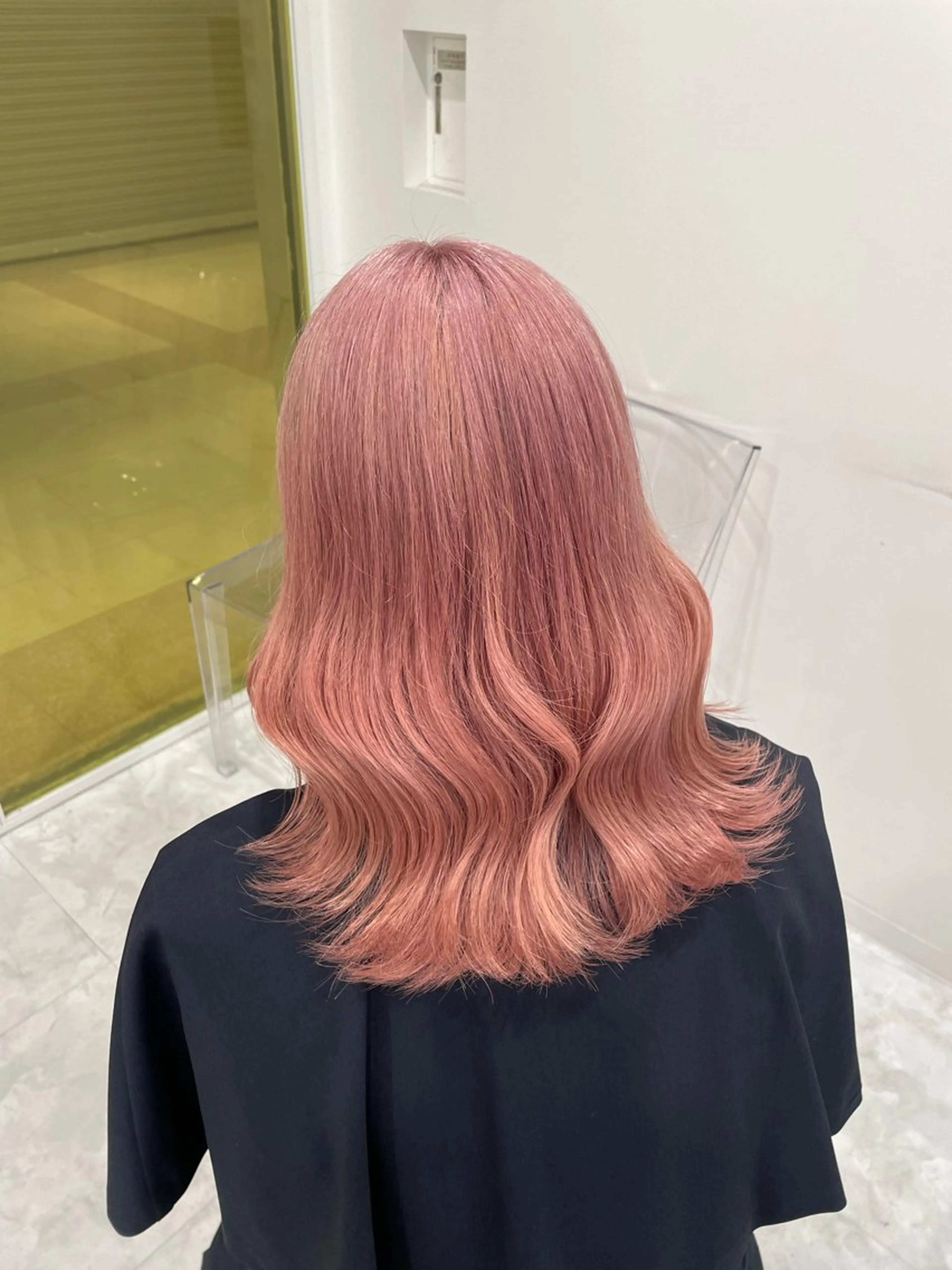 ロング カラー ピンクカラー 中韓レイヤー/ ブラウン🤎はやとのヘアスタイル