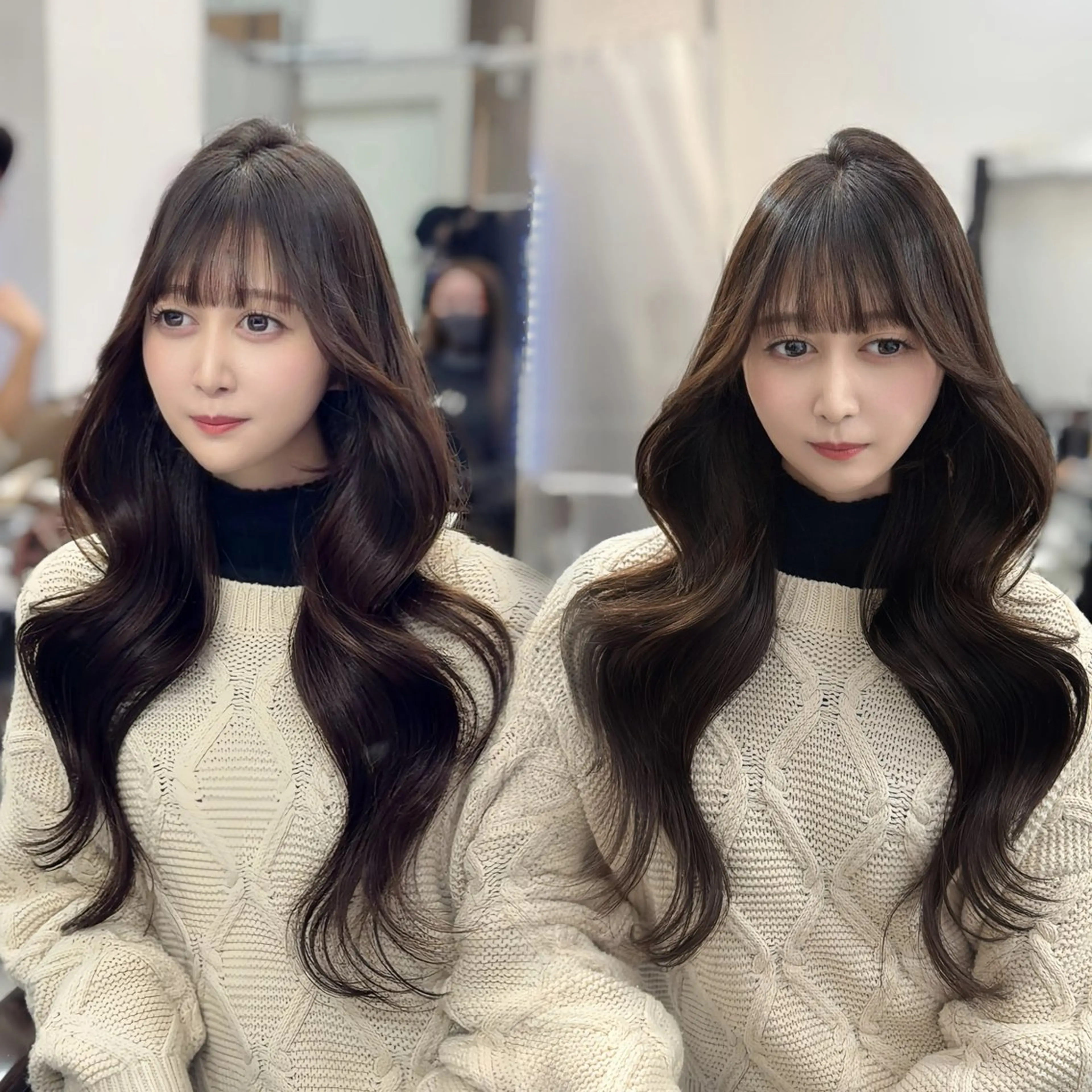 ロング カット ヘアカラー エクステ LOMKH所属・シールエクステ/ レイヤー/タツヤのヘアスタイル