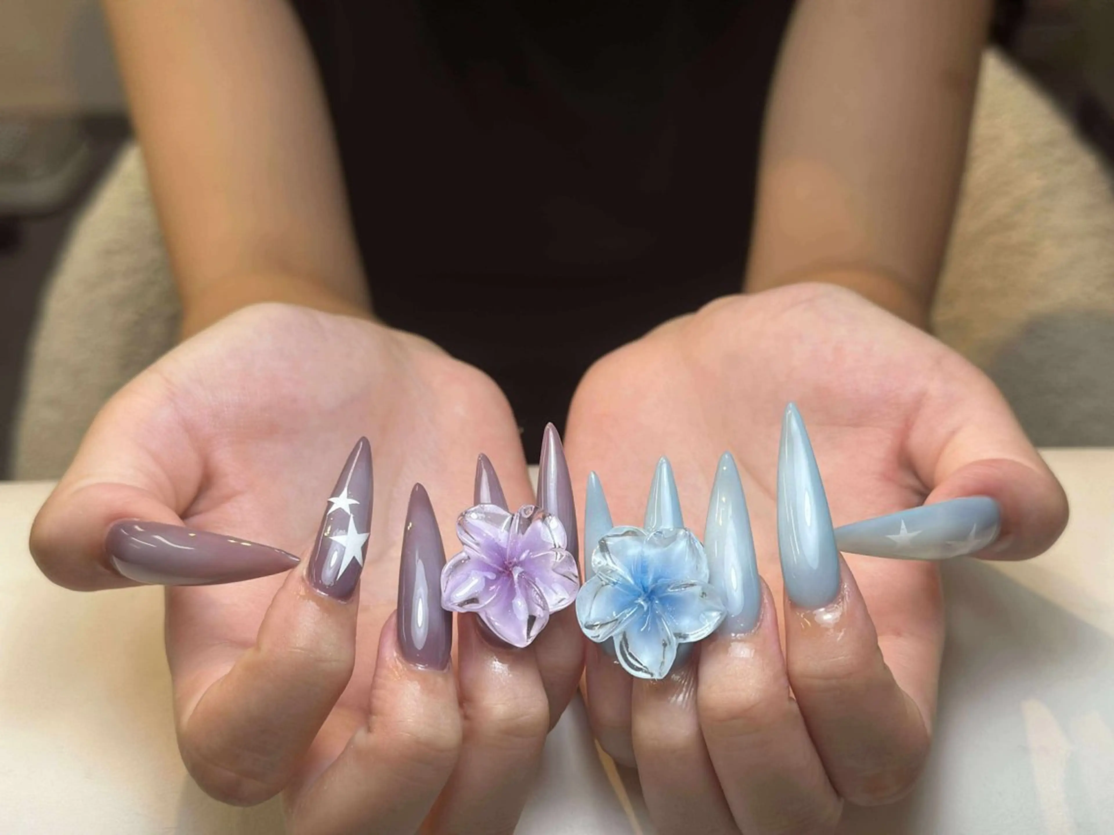 ネイル アートネイル 成人式 ジェルネイル ニュアンスネイル 夏ネイル Nie Nail Shinokuboのネイルデザイン