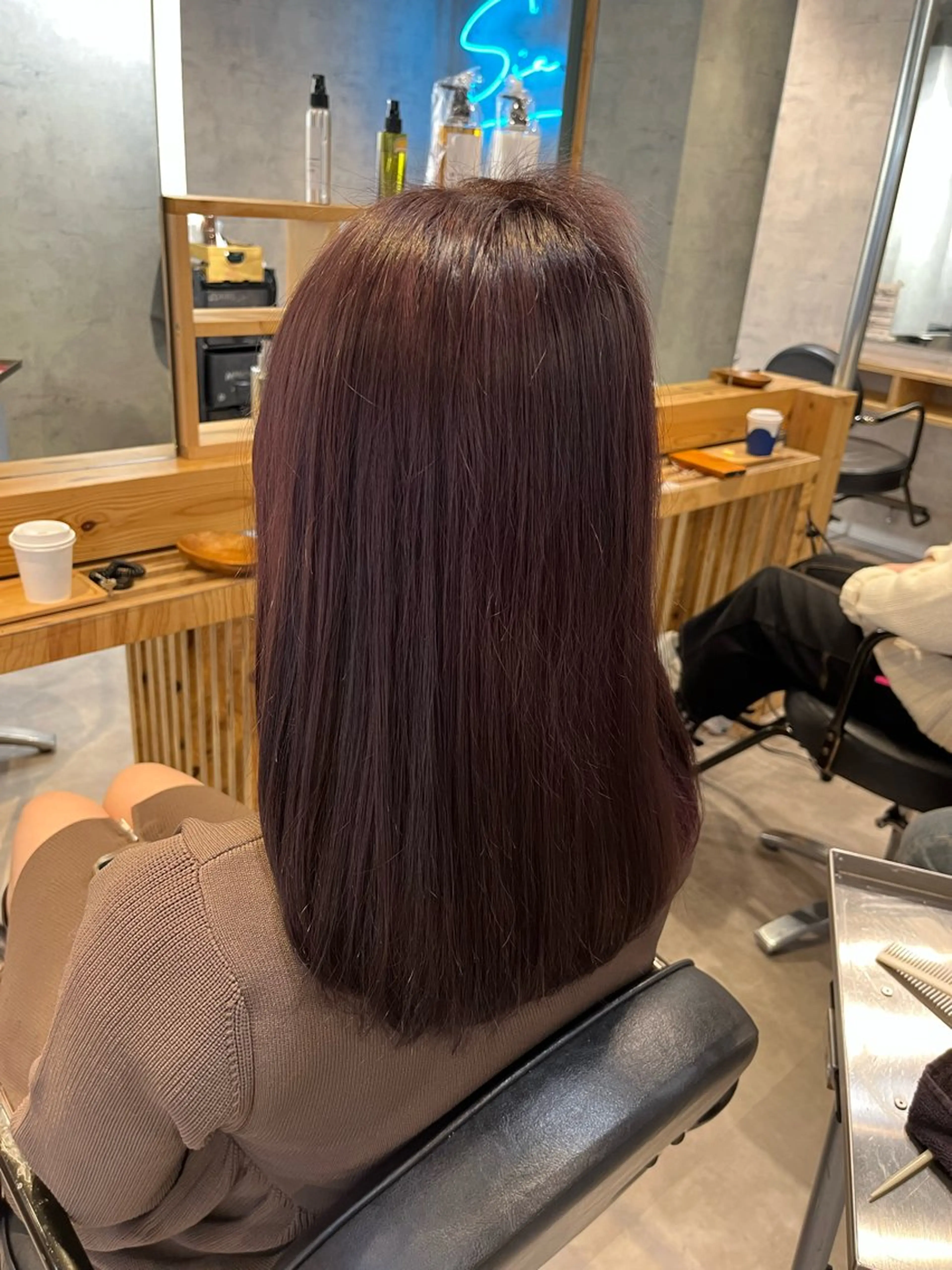 カラー ブラウンカラー ピンクカラー カット ヘアカラー 阿部 うららのマツエク・マツパデザイン