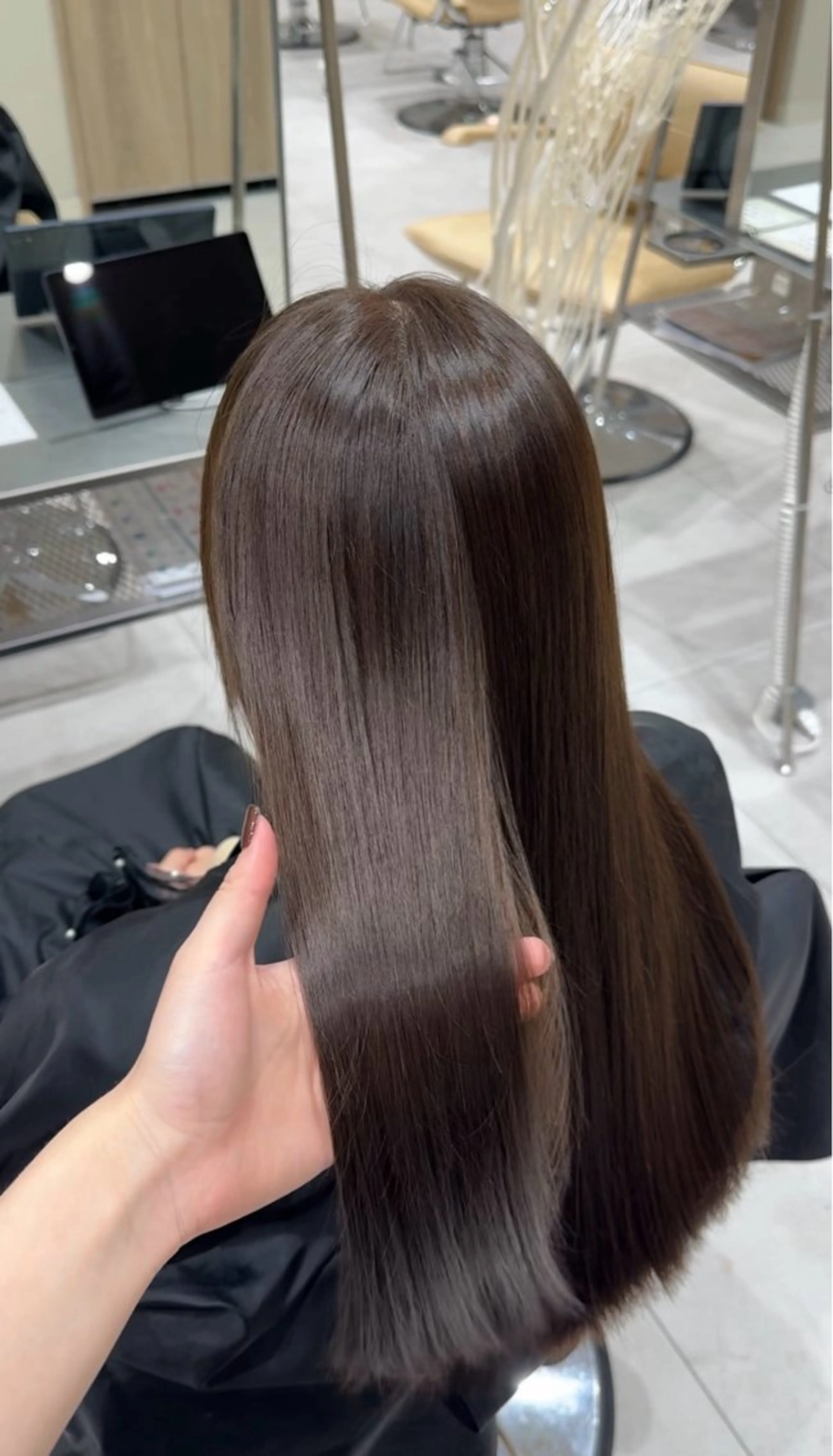 カラー 透明感カラー ヘアカラー 透明感|ストレート| クロスパーマ|はるかのヘアスタイル