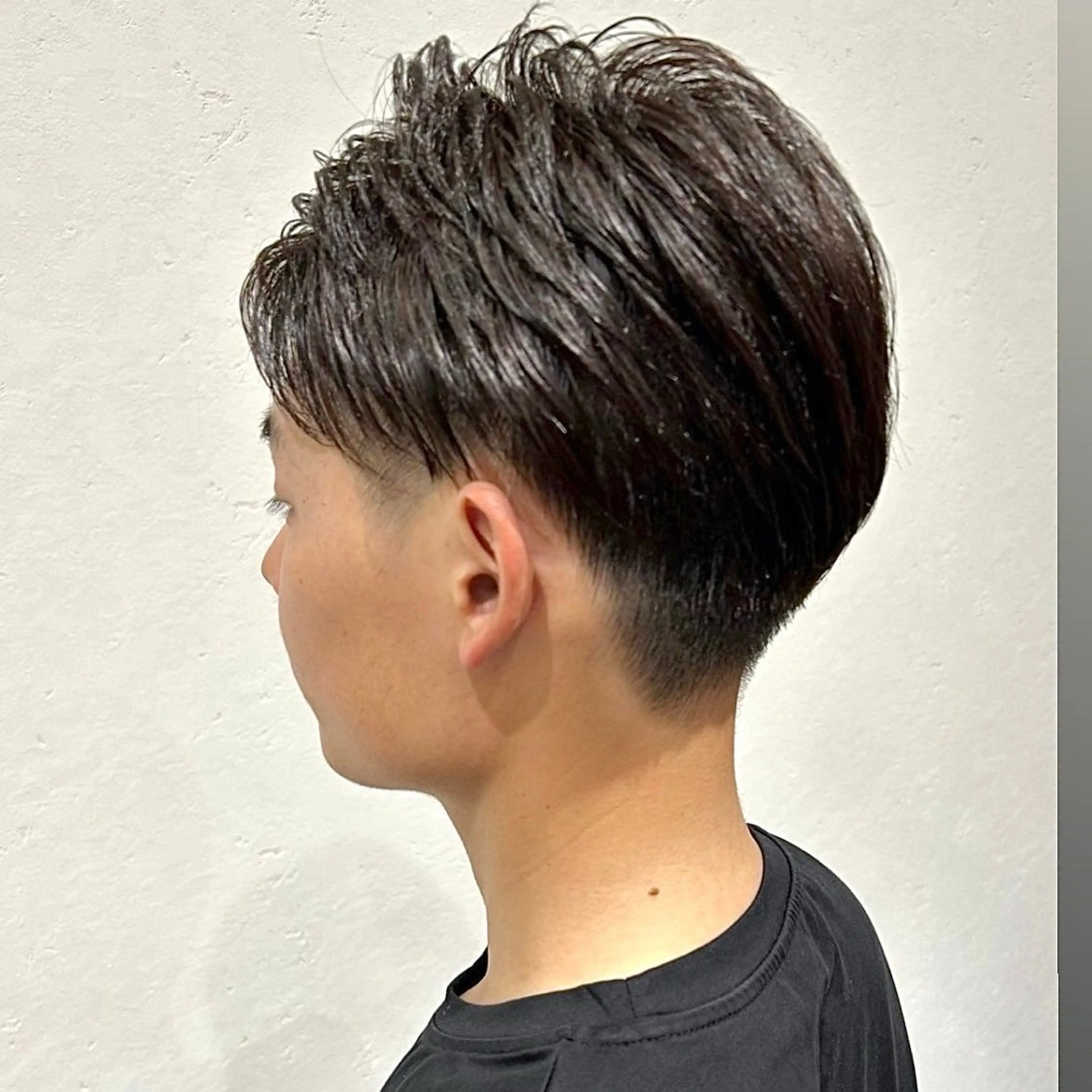 メンズ センターパート マッシュ メンズパーマ スパイキーショート ツーブロック 🍒中川葵久美🍒 メンズ/パーマのヘアスタイル