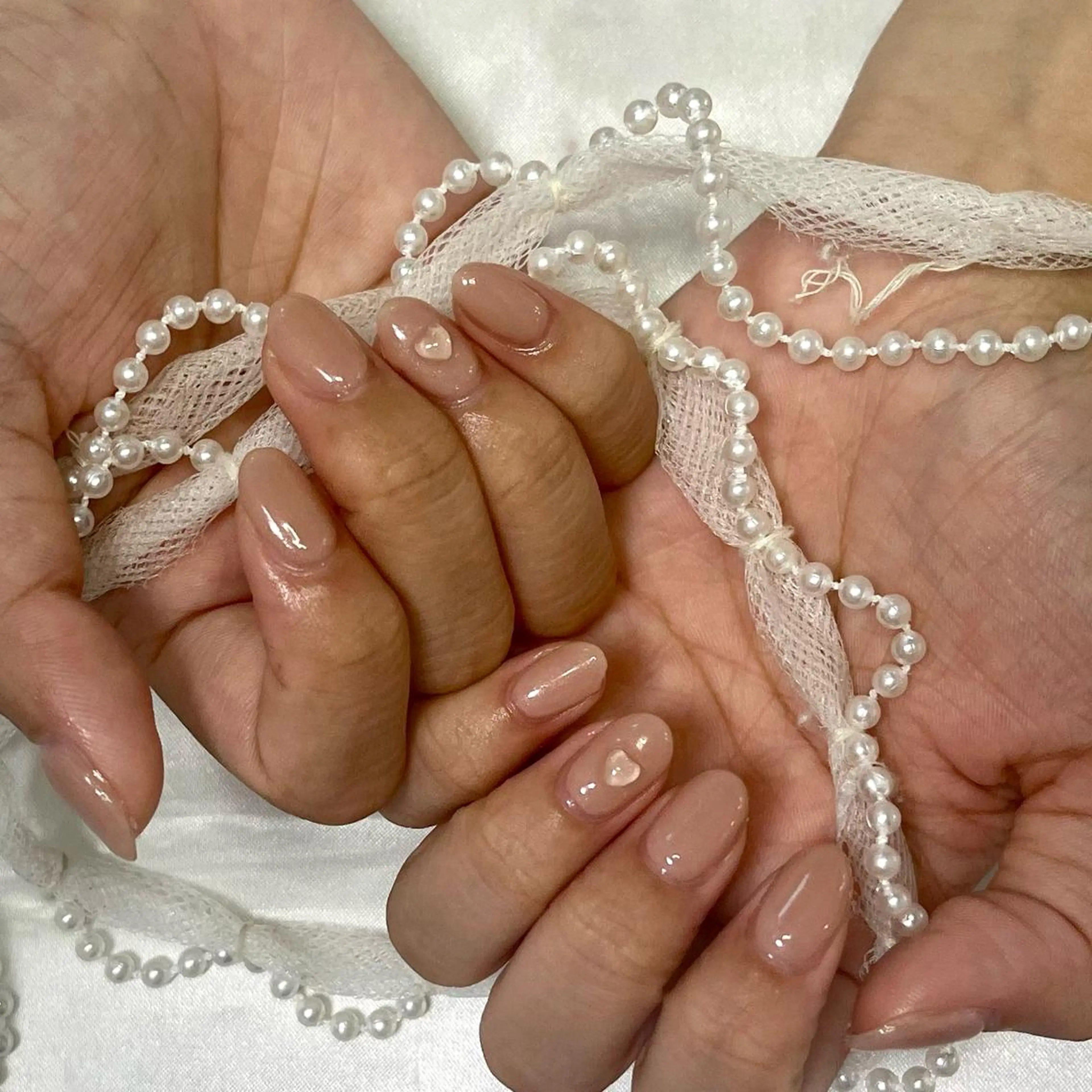 ネイル ハート ワンカラーネイル ピンク UVネイル 韓国ネイル💠 Tomoのネイルデザイン