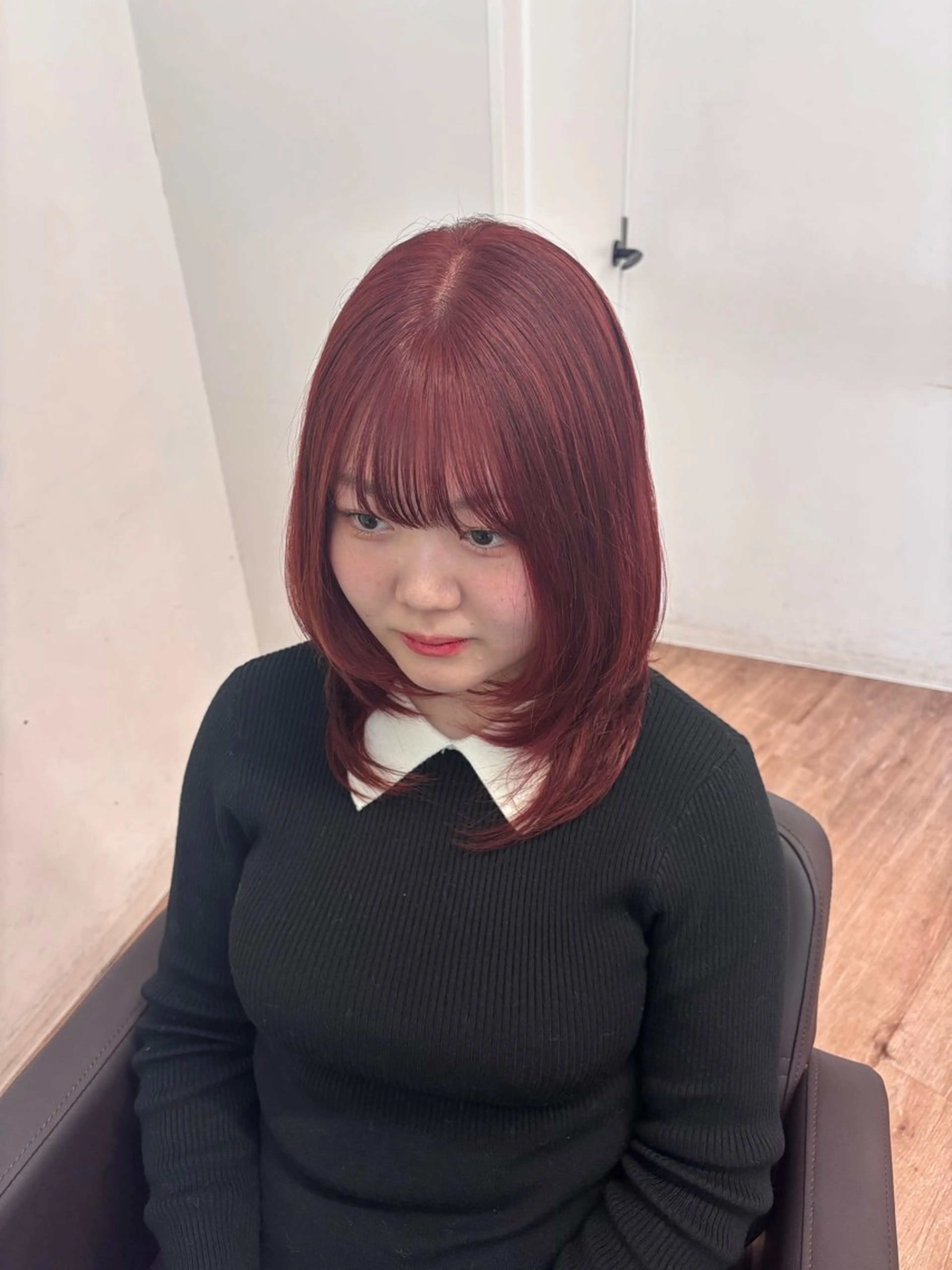 ミディアム momo/髪質改善 /コテ巻きパーマのヘアスタイル