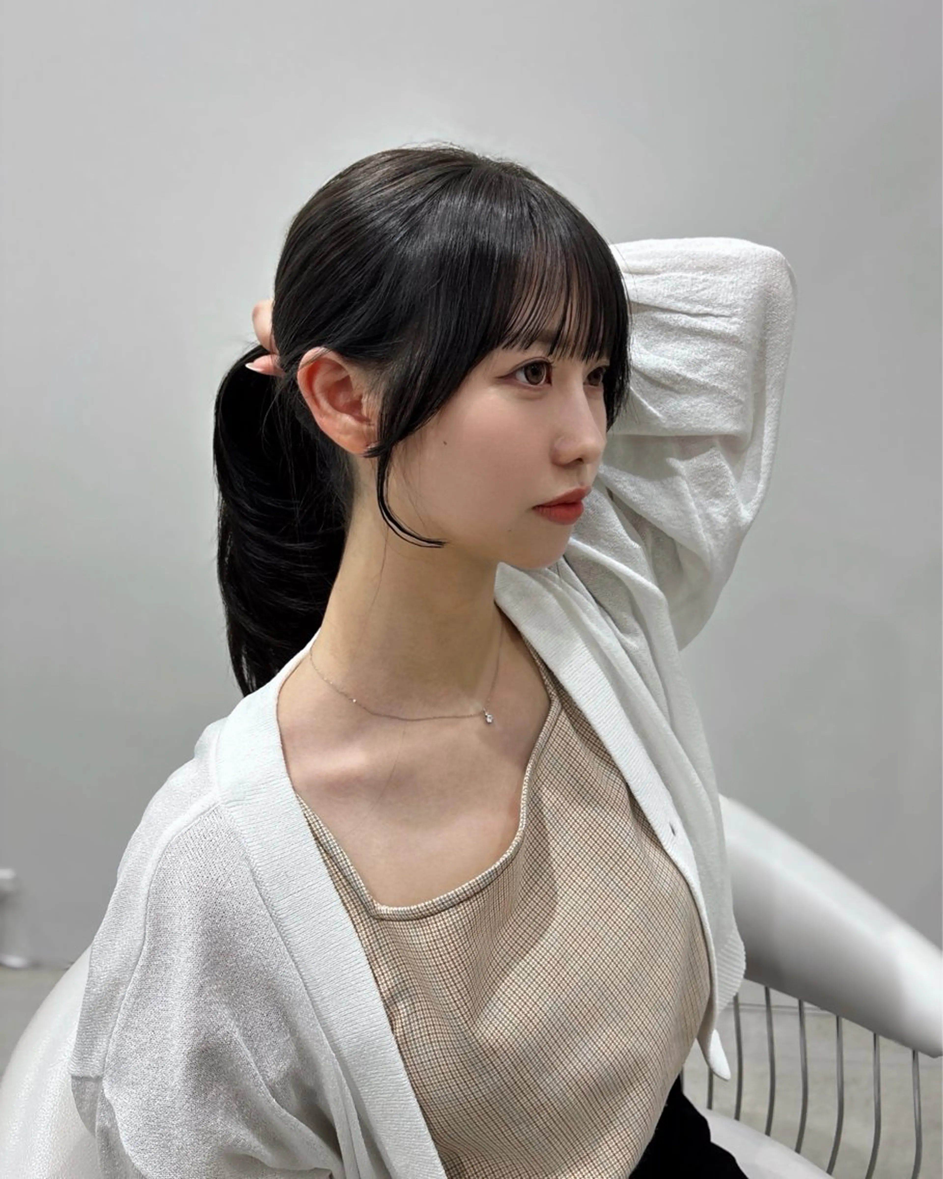 ロング 顔周りカット noe sikika所属・sho/ 名古屋/栄/韓国ヘアのヘアスタイル