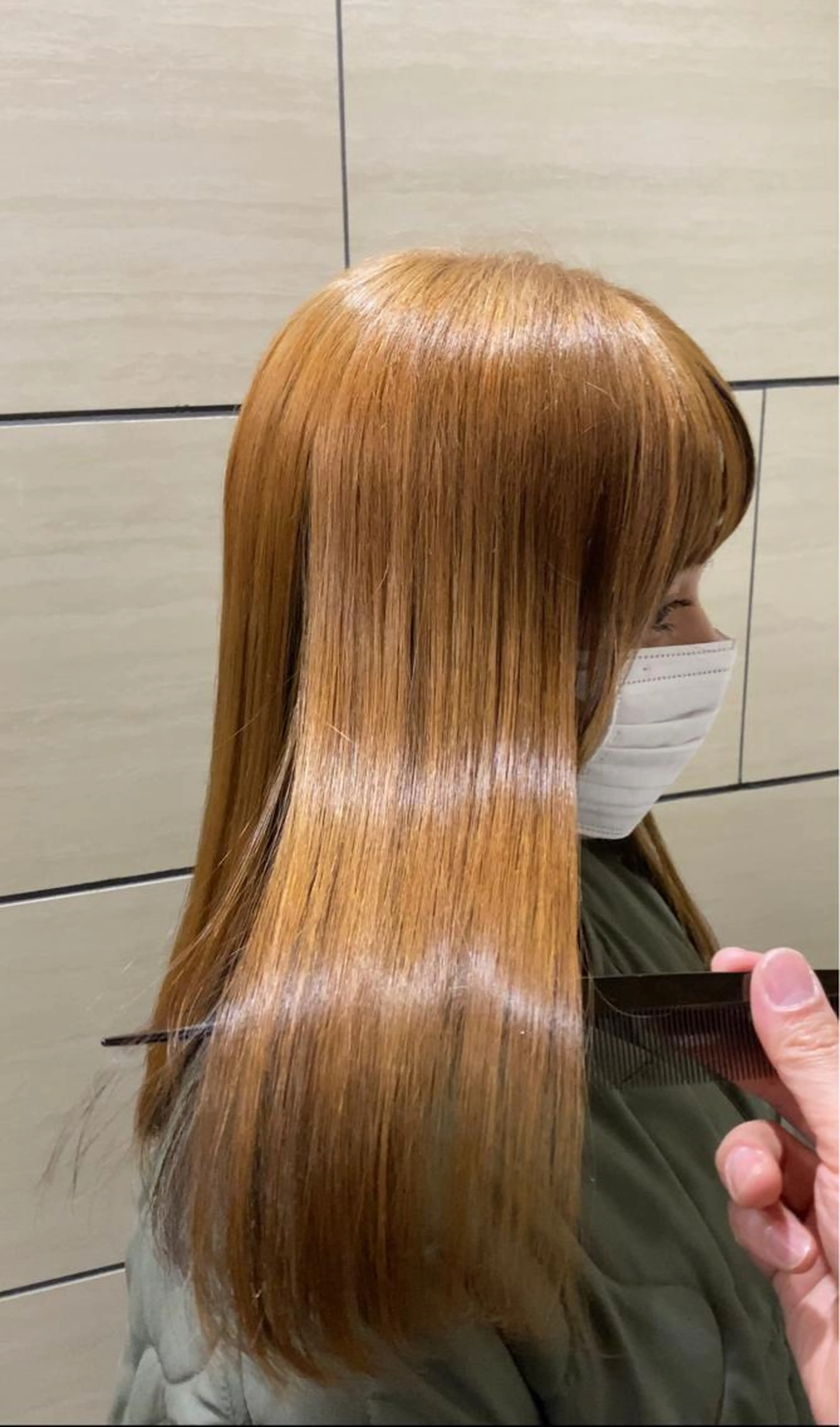 🤍シルクみたいな手触りの髪に!✨髪質改善スペシャルサントリ(酸熱トリートメント)🤍の写真