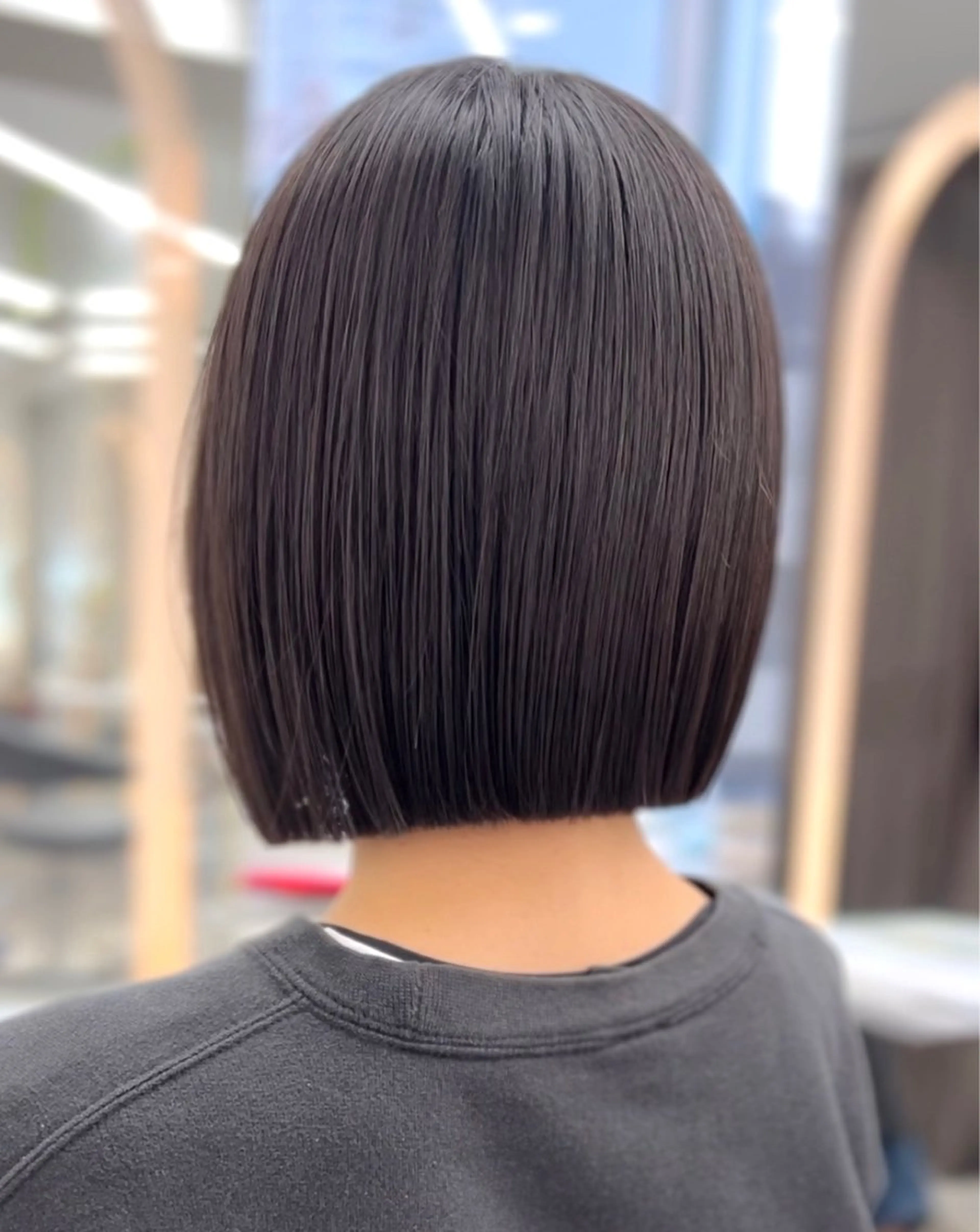 ショート カラー カット 縮毛矯正 トリートメント 莉乃/縮毛矯正/髪質 改善/艶カラーのヘアスタイル