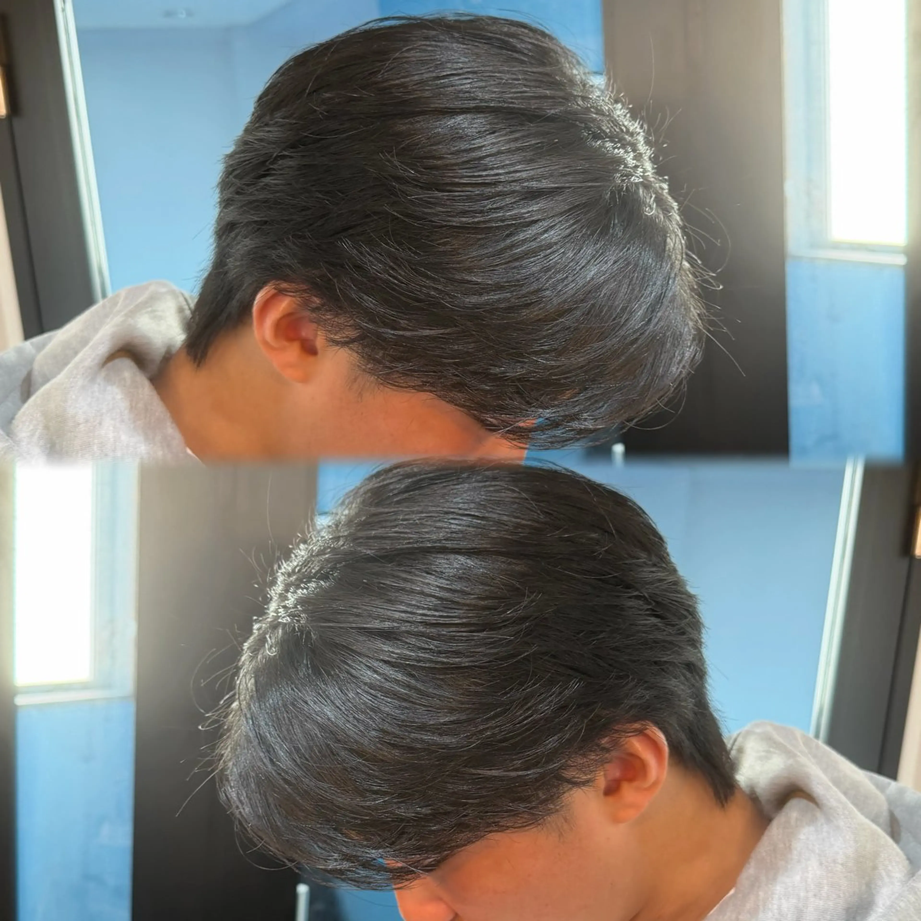 パーマ メンズ センターパート フェザーパーマ マッシュ メンズパーマ カット パーマ メンズ特化/ショート /ツイスパ/結希のヘアスタイル