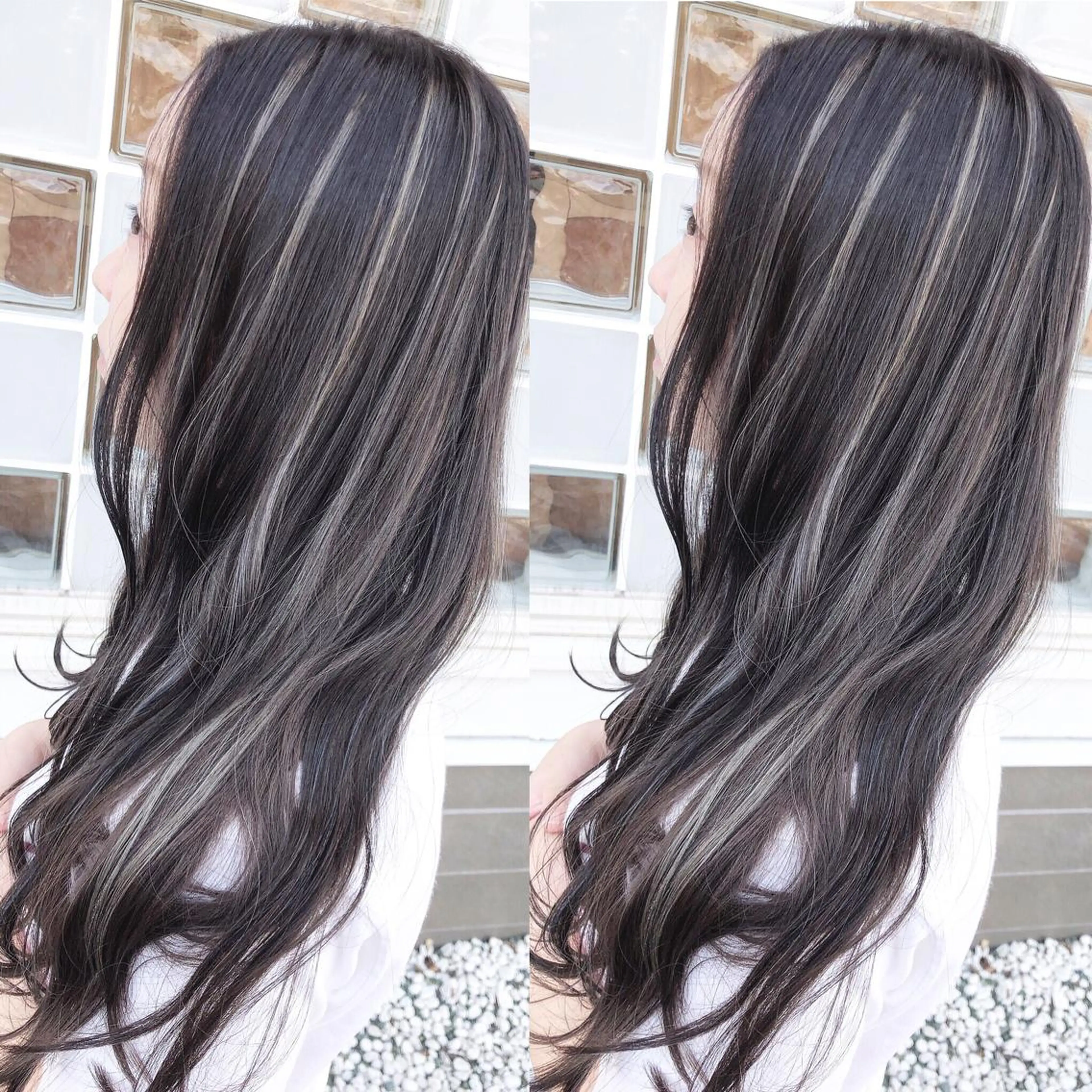 ロング カラー カット ヘアカラー トリートメント 具志 正太のヘアスタイル