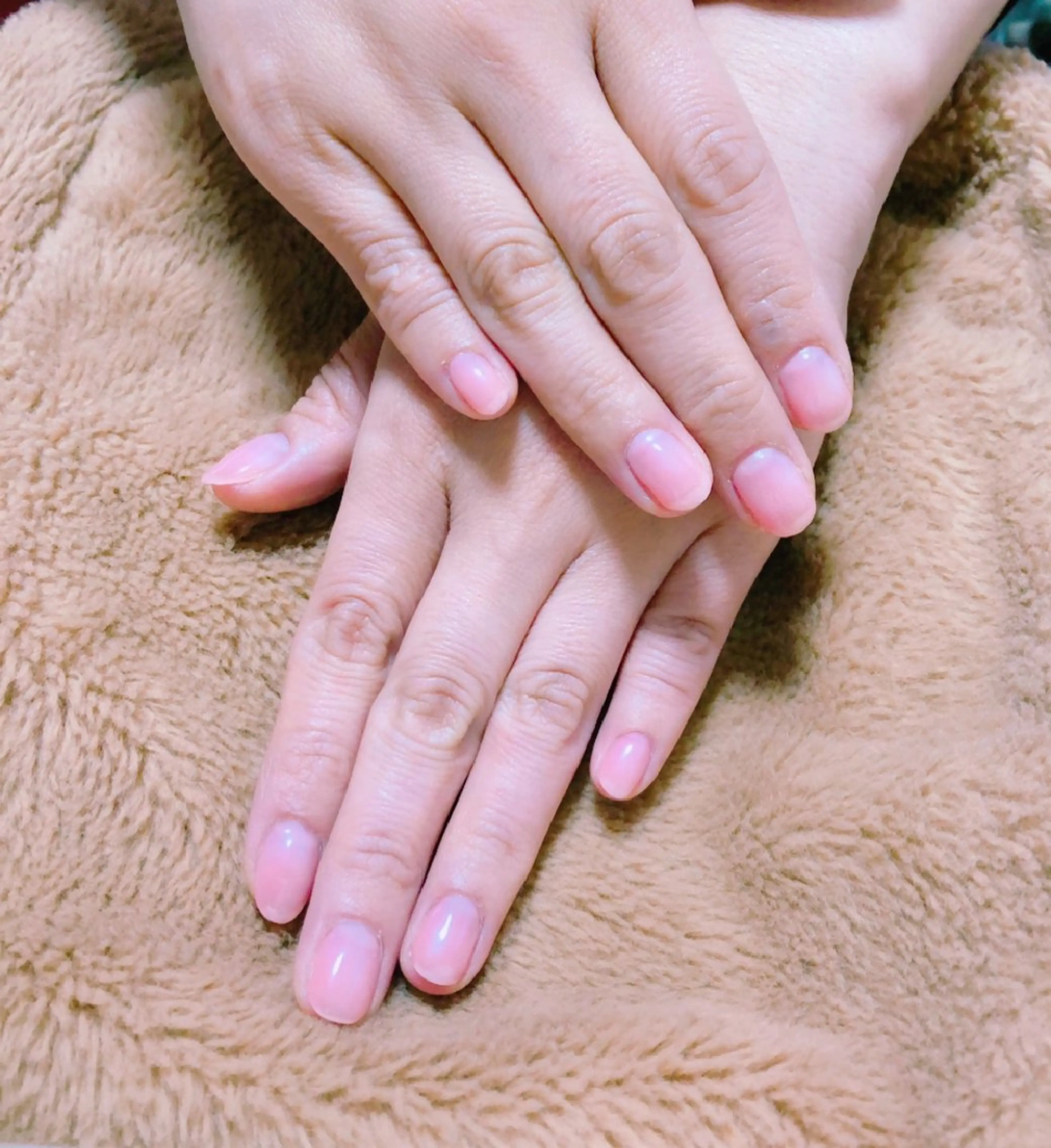 ネイル育成ケア💅シンプルワンカラー仕上げの写真