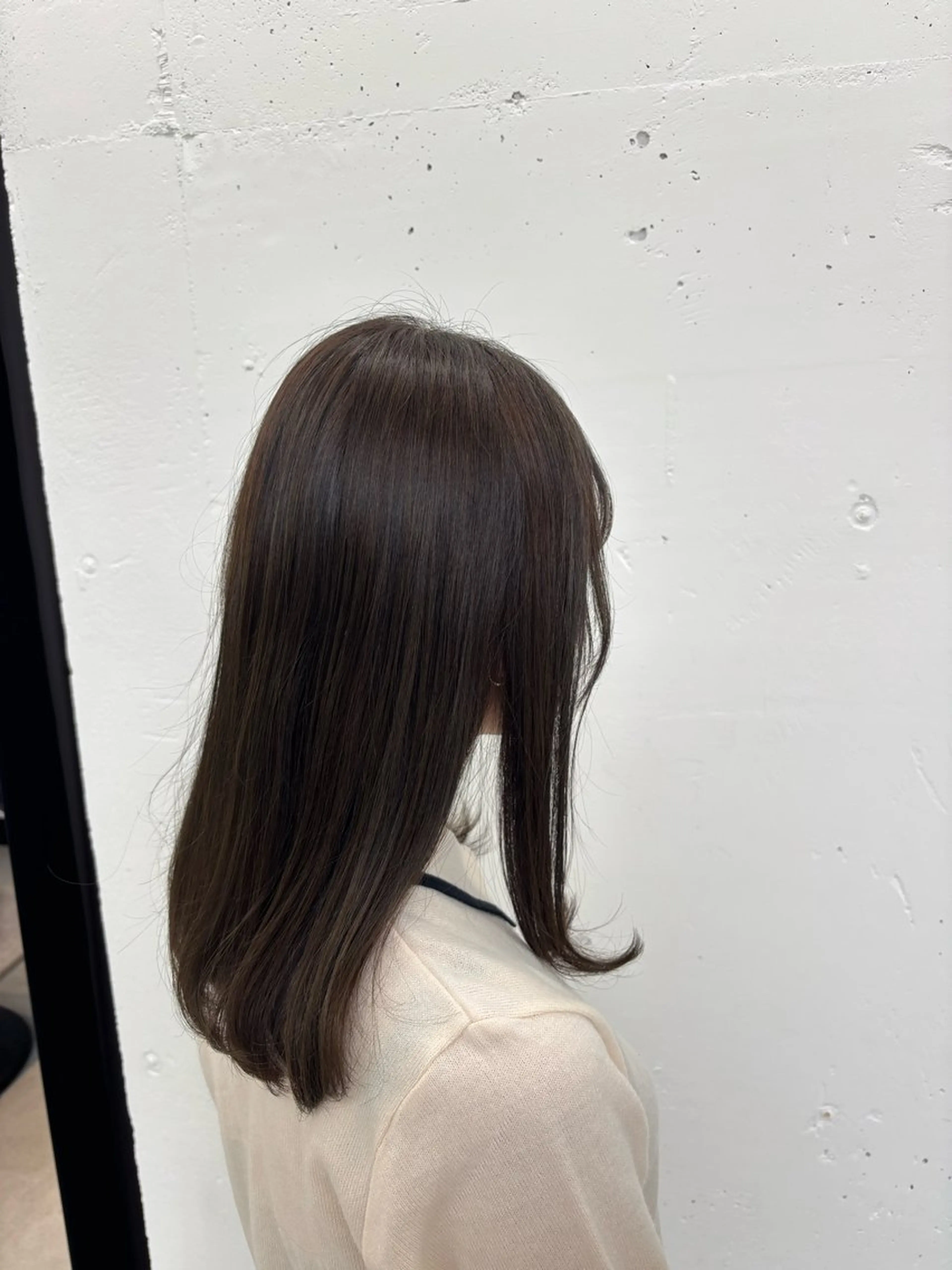 ミディアム カラー ベージュカラー オリーブベージュ ヘアカラー トリートメント ヘッドスパ 🌼あいり🌼 JILLSTUDIOのヘアスタイル