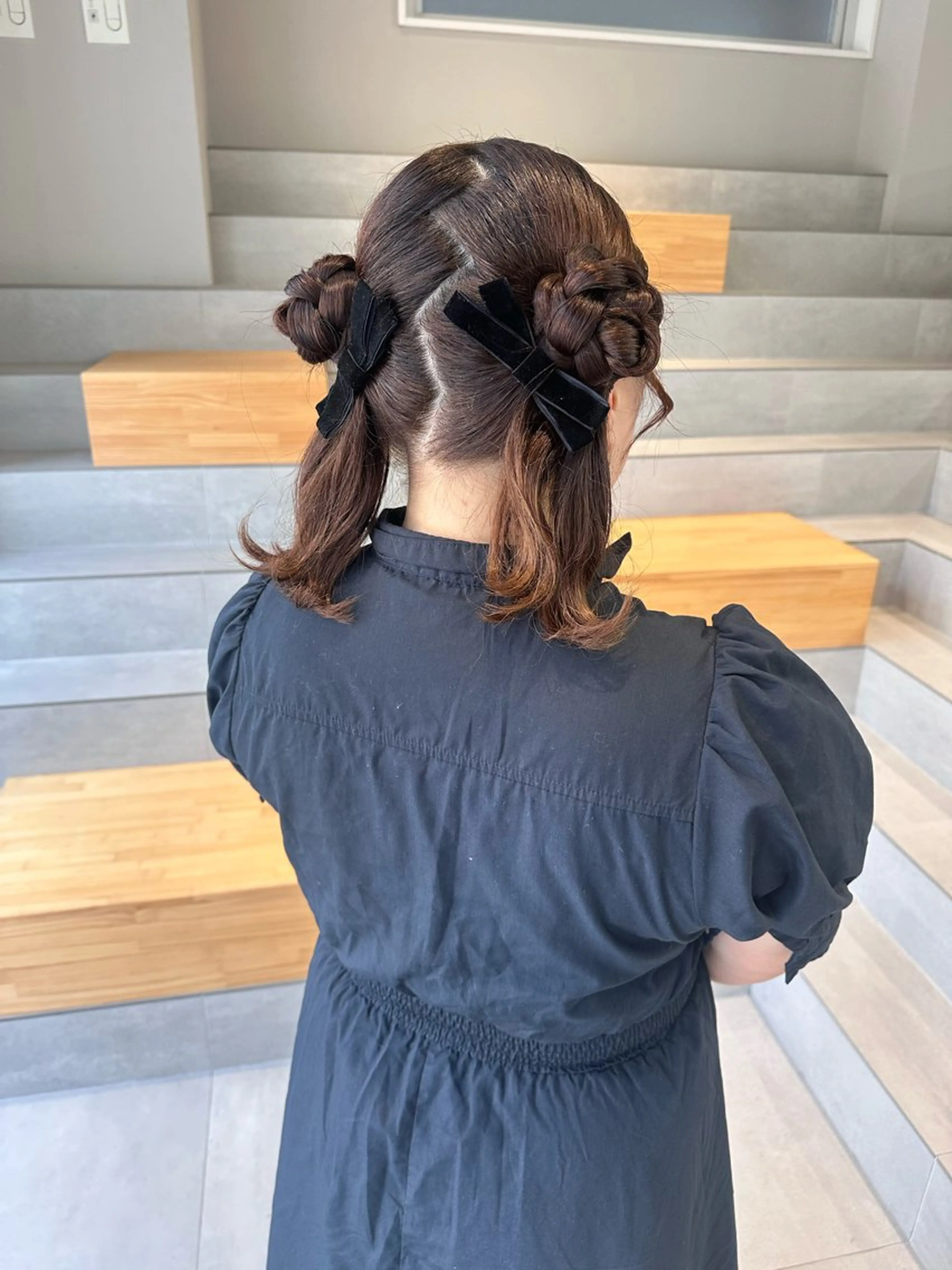 ロング ヘアアレンジ ヘアセット 染谷 遥花のヘアスタイル