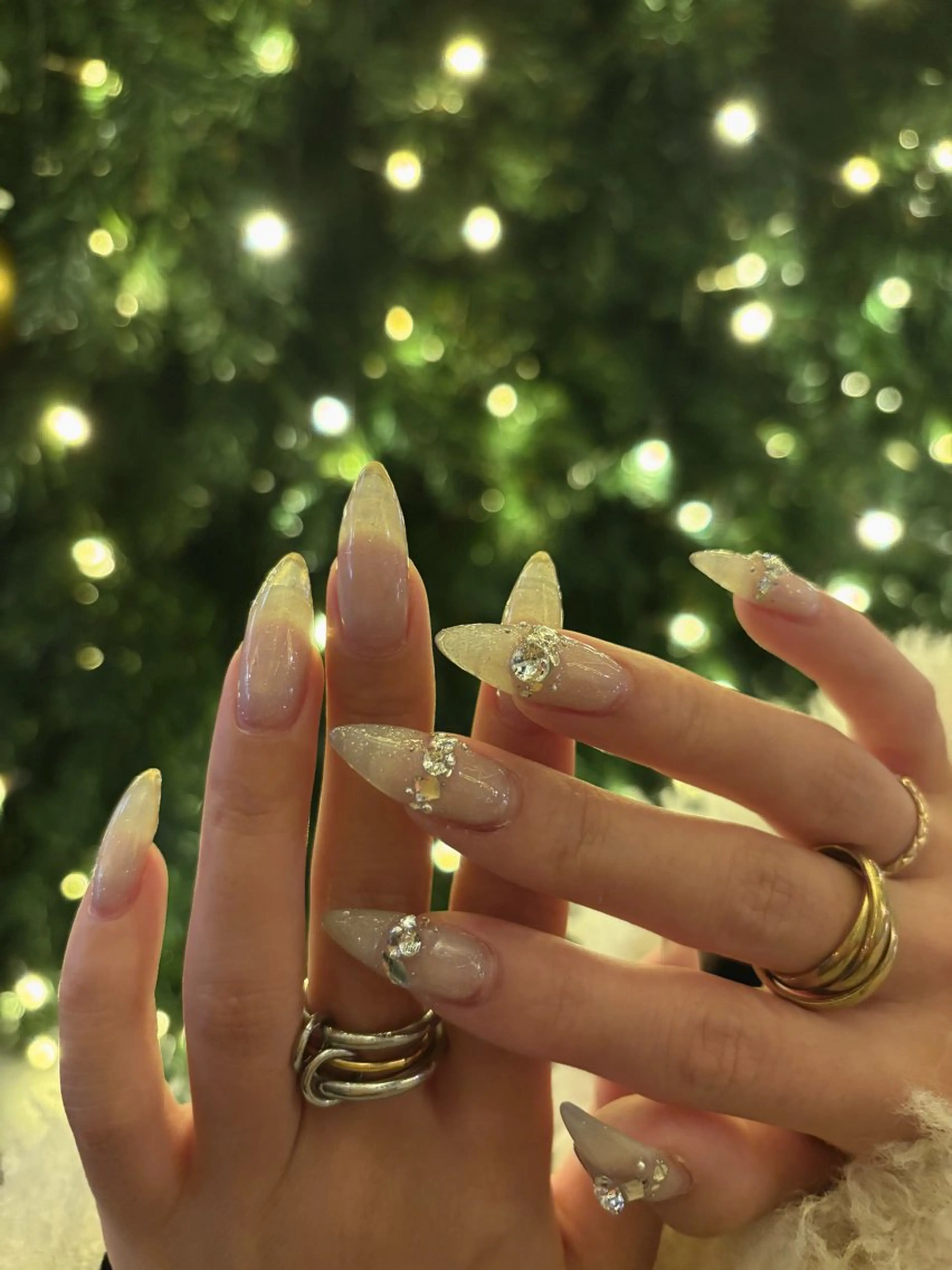 ネイル ハンドネイル 韓国ワンホンネイル 🐈‍⬛natsuのネイルデザイン