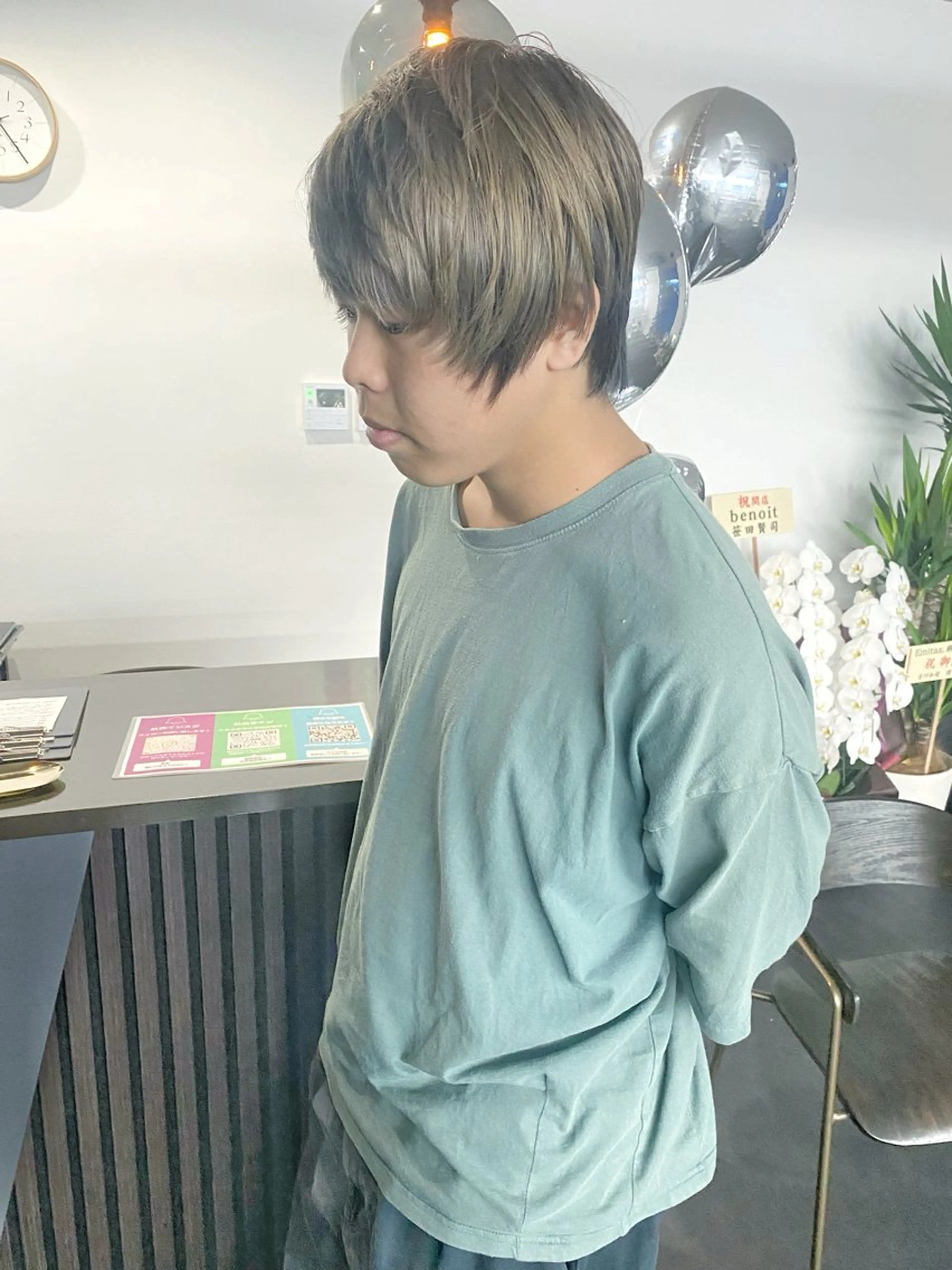 カラー メンズ デザインカラー Emitas.柳通り店所属・山﨑 大暉【ダブルカラー】のヘアスタイル