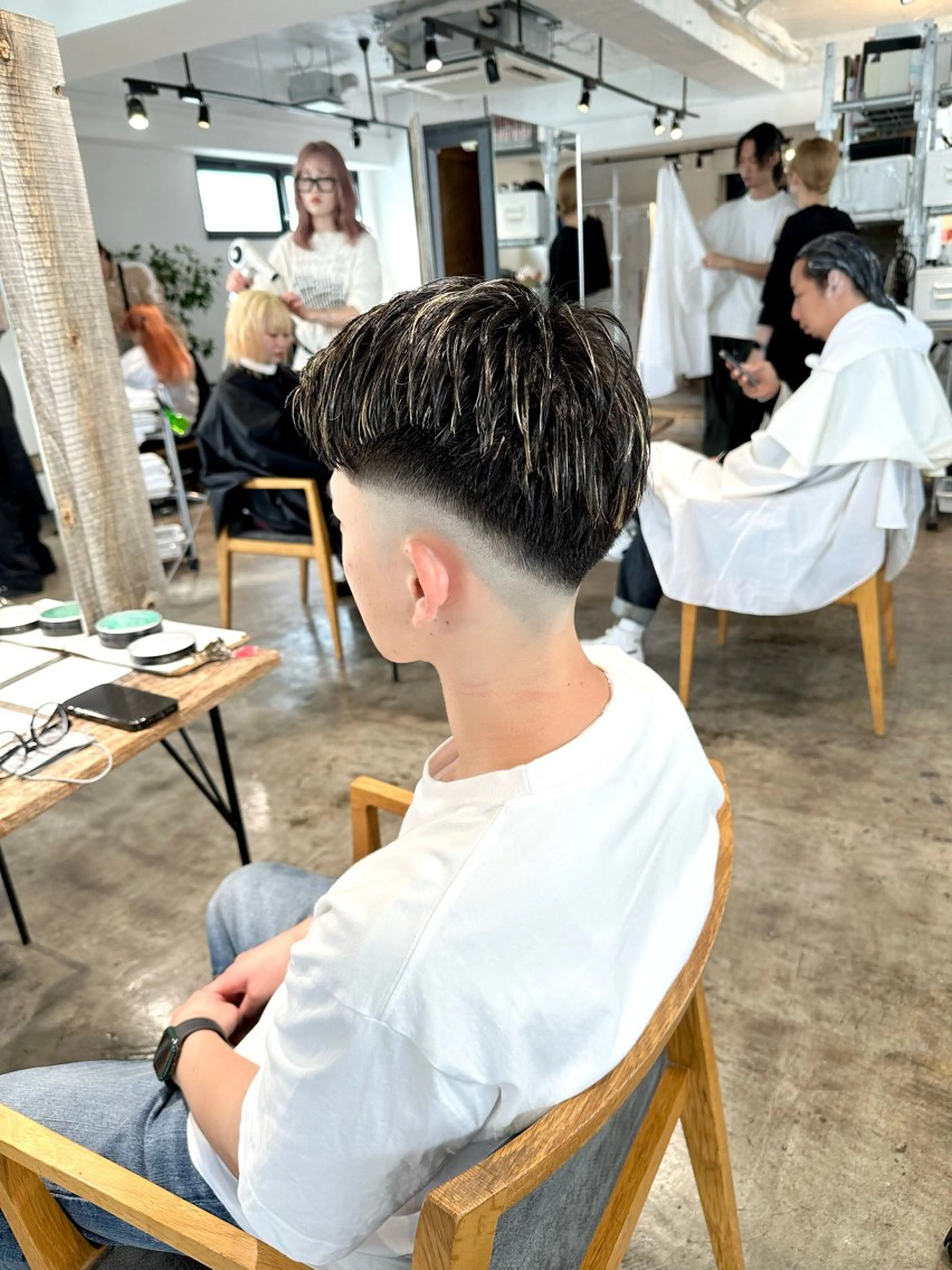 メンズ フェードカット 七三 スキンフェード 刈り上げ カット 骨格補正施術/メンズ 専門美容師/YUYAのヘアスタイル