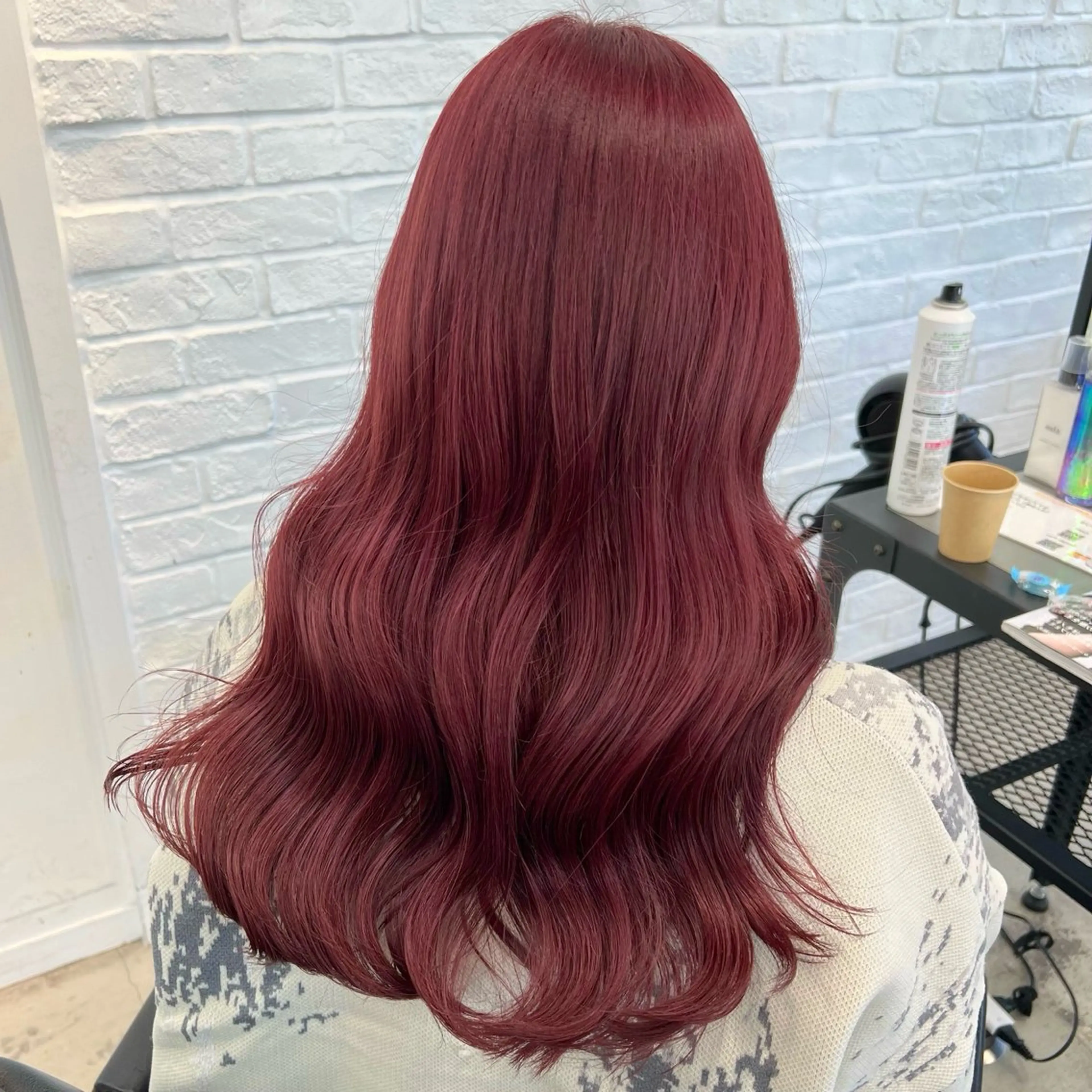 ロング カラー パーマ ヘアアレンジ メンズ ヘアカラー 暖色💖ツヤ髪💖 masae🌼のヘアスタイル