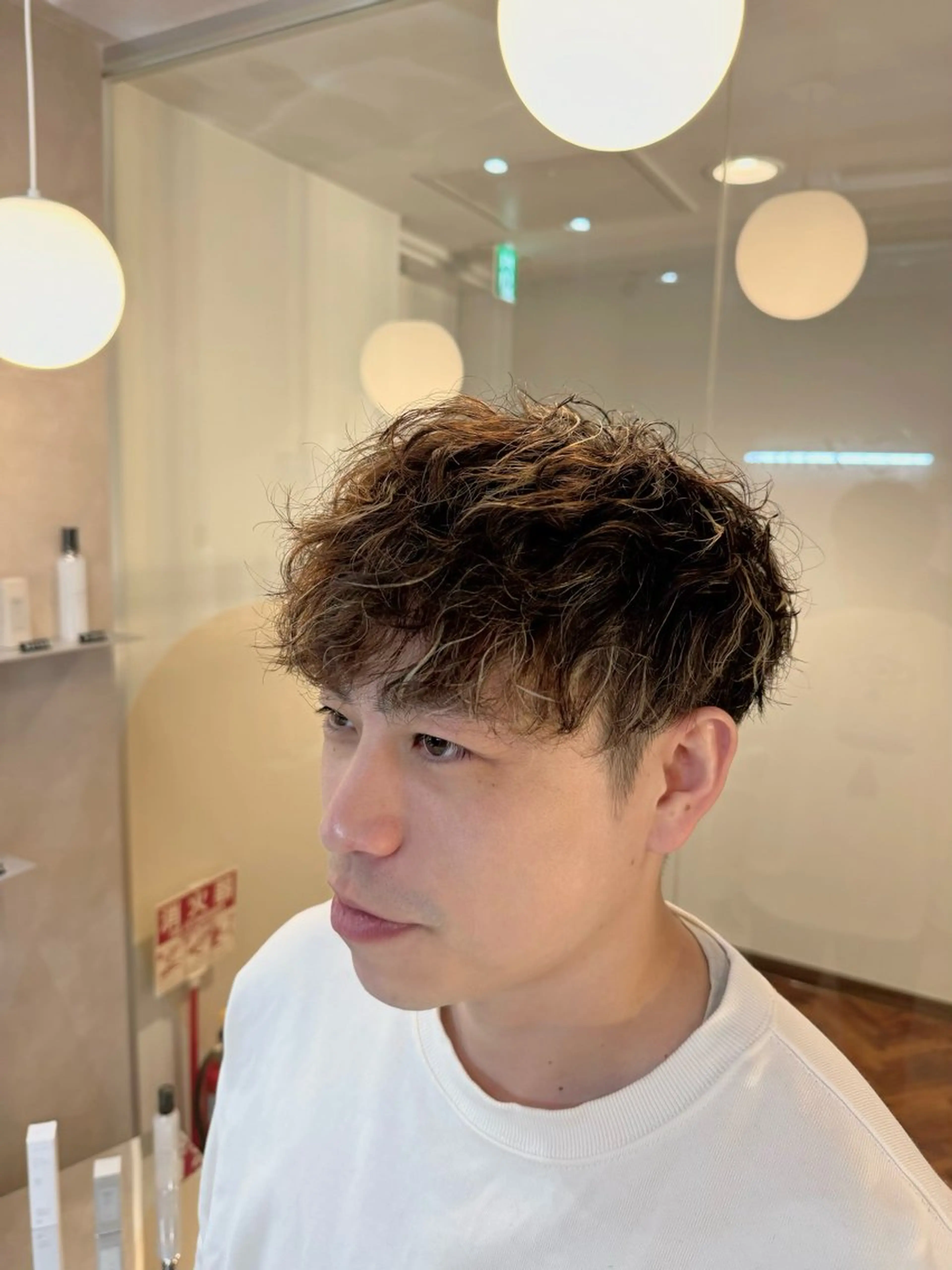 💎メンズ限定！カット＋パーマ＋ハイライトカラーの写真