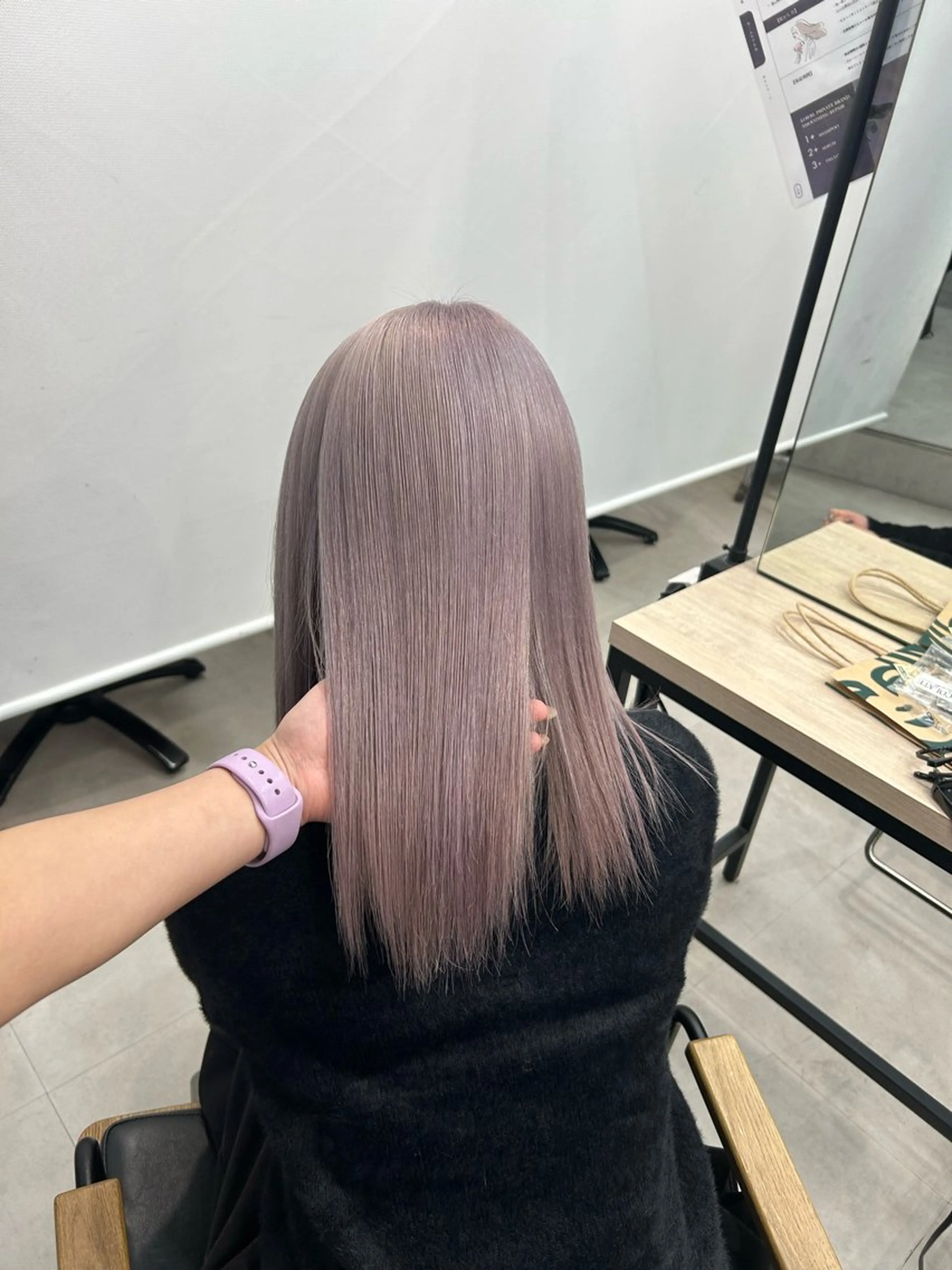 カラー ブリーチ ラベンダーカラー ピンクカラー ピンクラベンダー ヘアカラー LOWRL所属・♡ブリーチ/エクステ /渋谷/rin♡のヘアスタイル