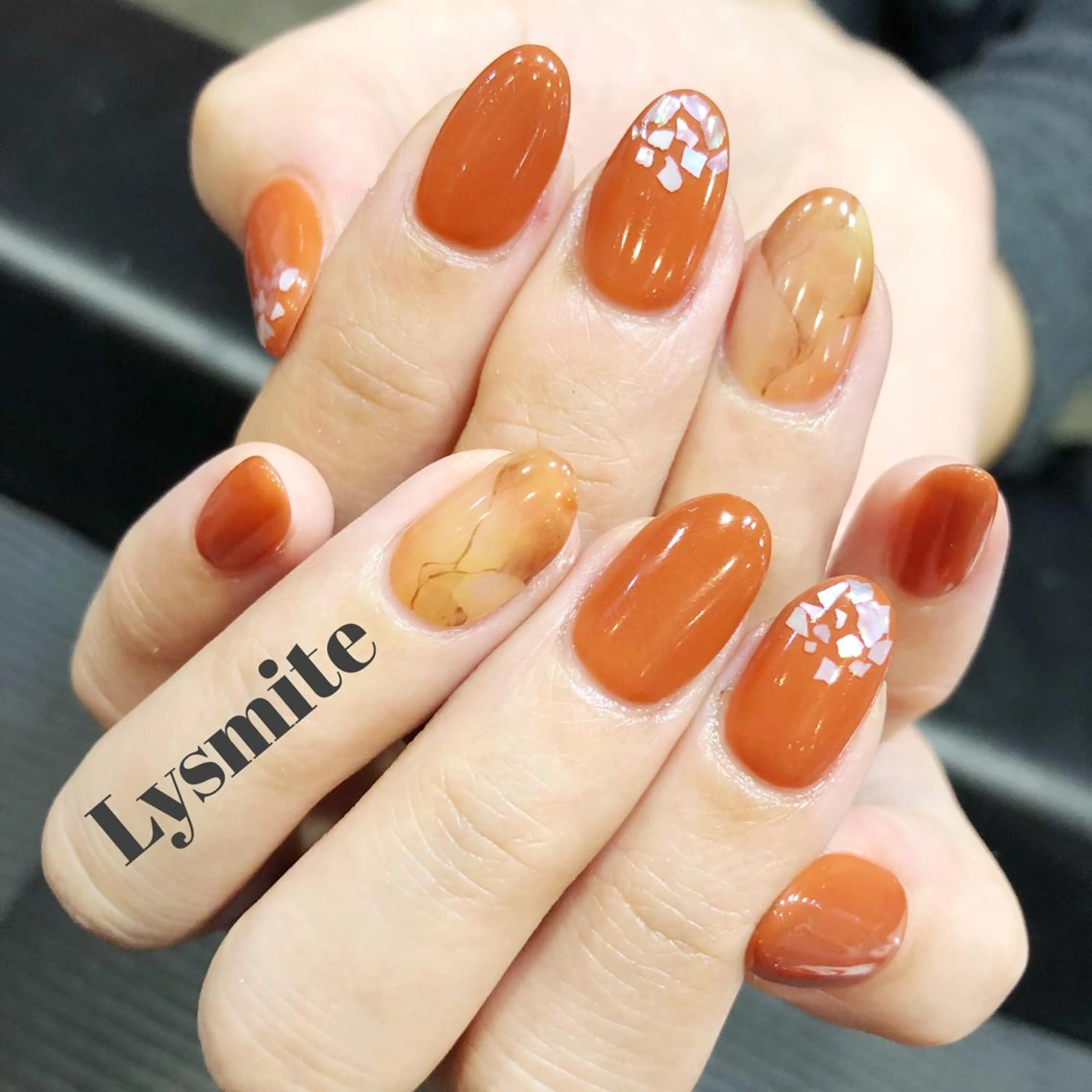 ネイル 大理石ネイル(マーブル) Lysmite所属・岩本 美香のネイルデザイン