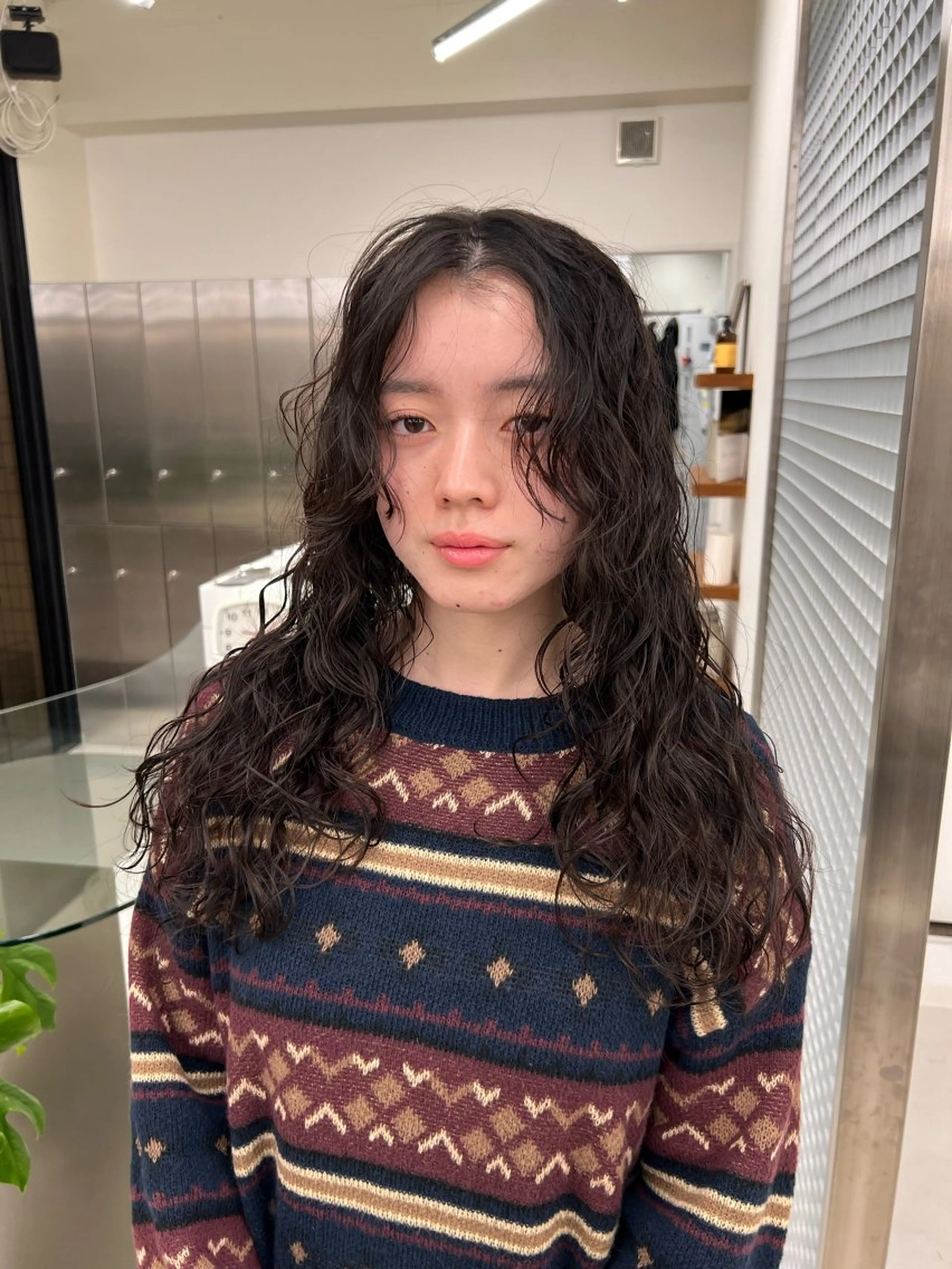 ロング パーマ カット パーマ レイヤーカット/ パーマ‪/表参道のヘアスタイル