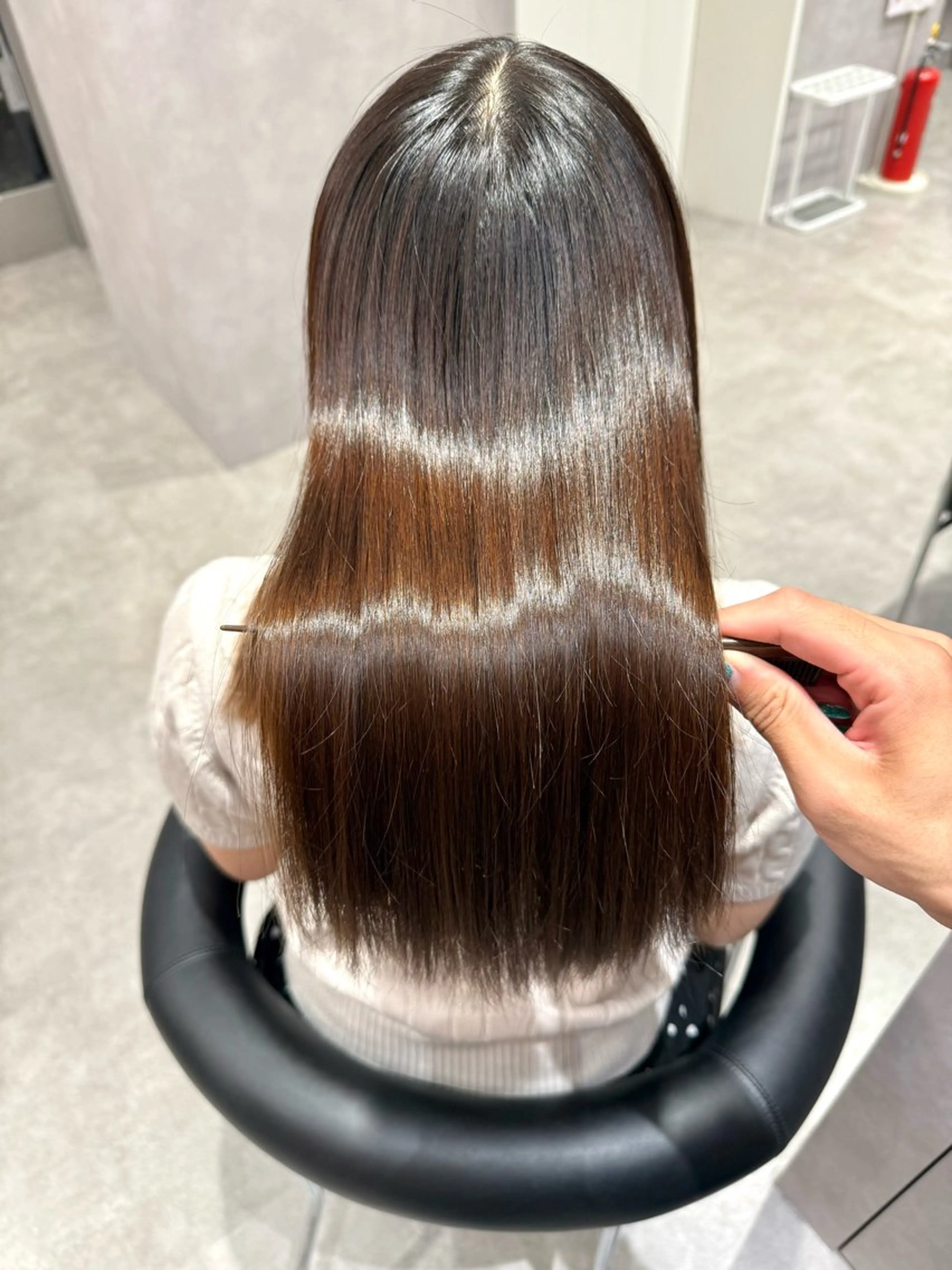 ロング カラー パーマ ヘアアレンジ 髪質改善 縮毛矯正 トリートメント ストレートパーマ カット ヘアカラー 縮毛矯正 トリートメント salowin新宿East3階所属・艶美髪/髪質改善 /縮毛矯正/木元渓太のヘアスタイル