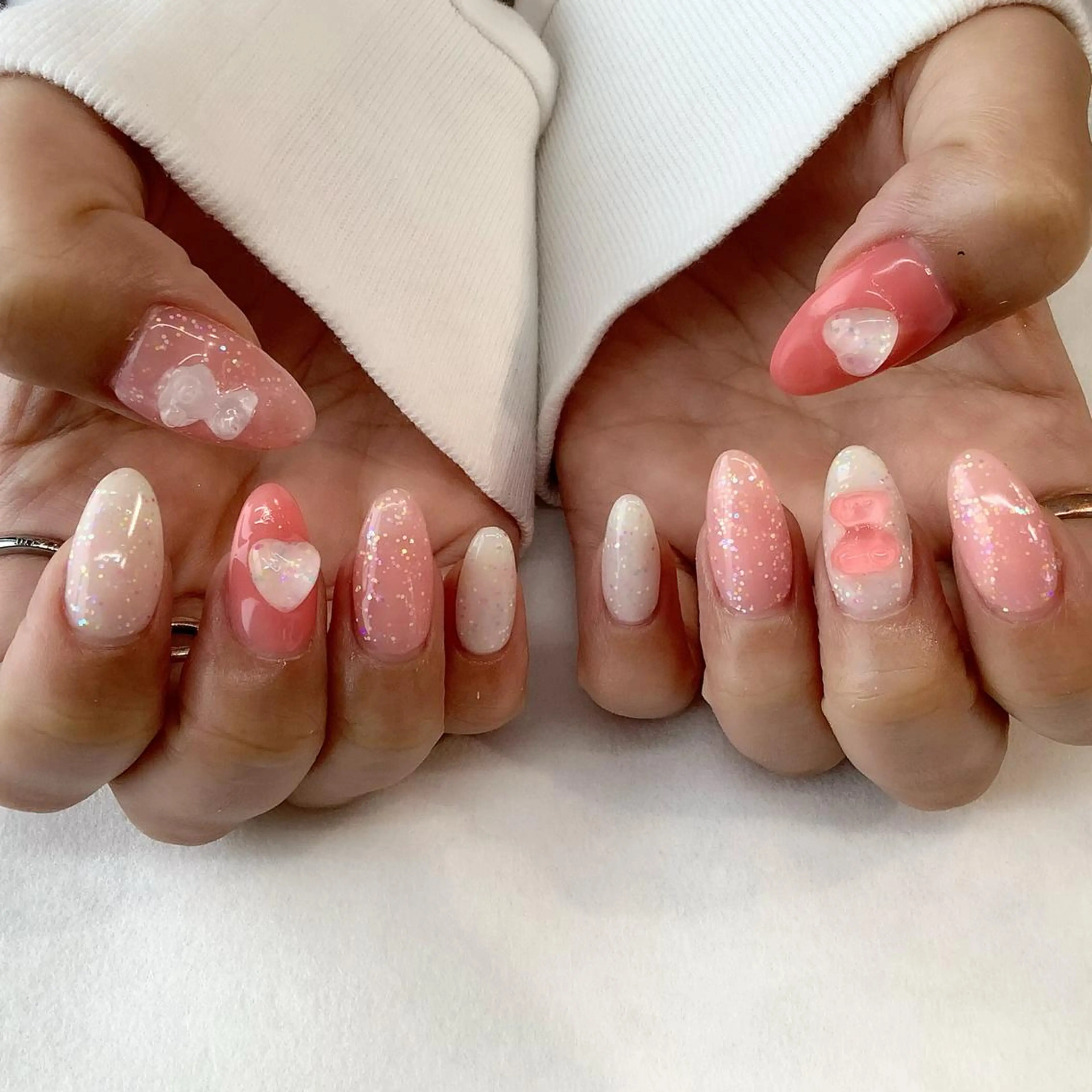 ネイル ハンドネイル 💎🐰 saki. m 🐰💎のネイルデザイン