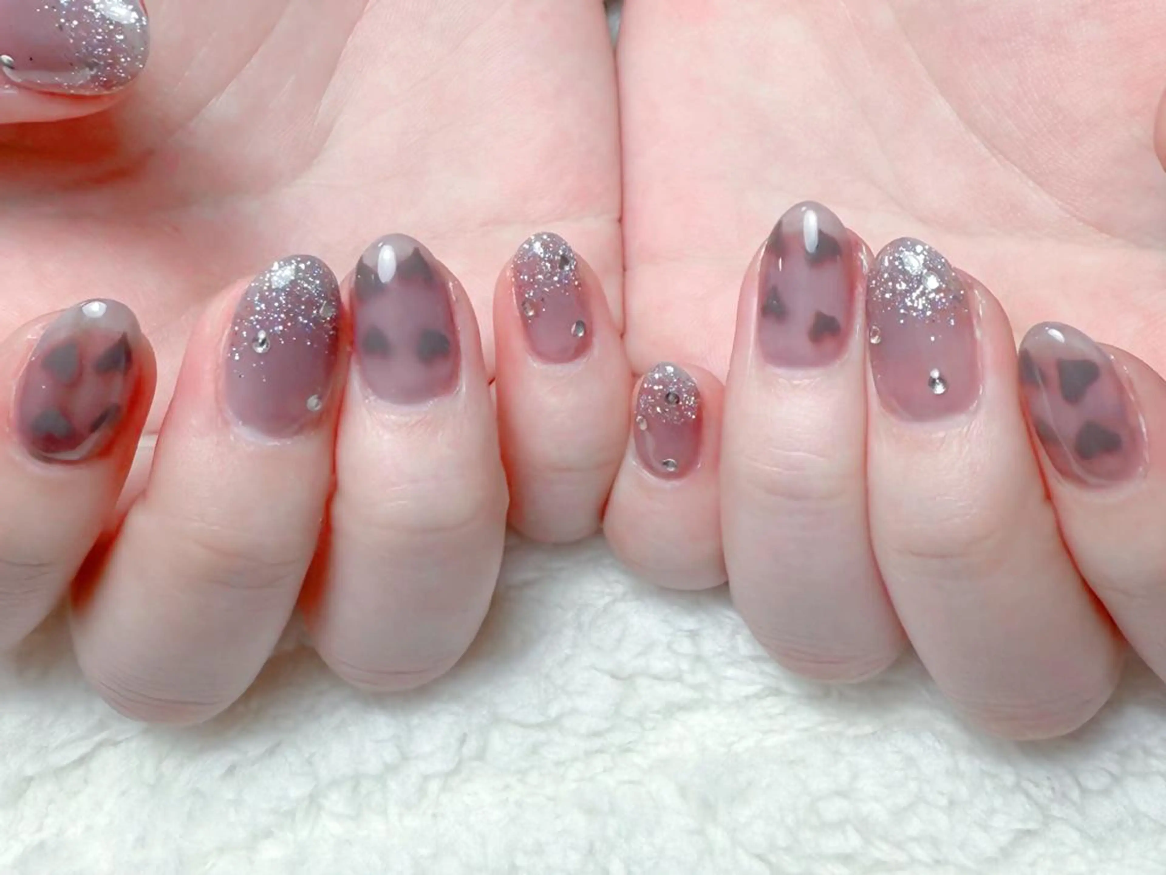 ネイル 成人式 韓国ネイル オフィスネイル For U nail スカルプ専門店のネイルデザイン