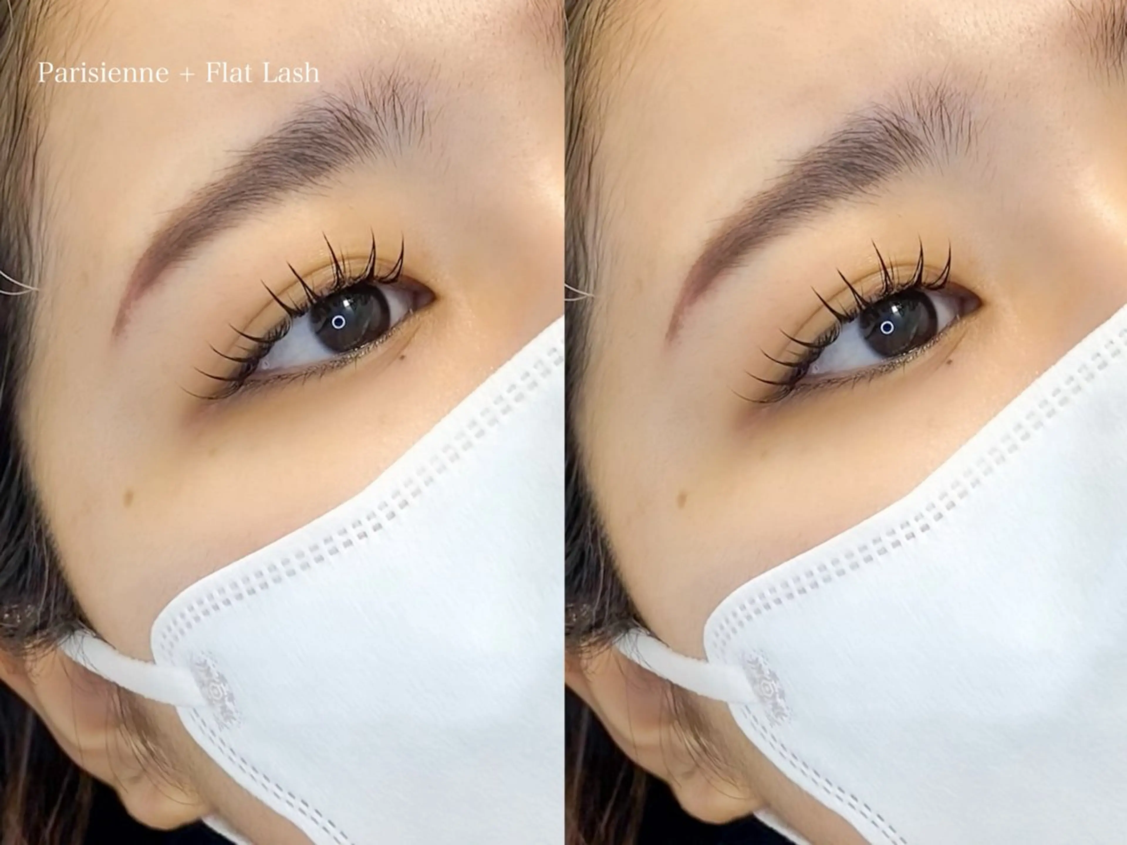 マツエク・マツパ 束感まつ毛 Cカール フラットラッシュ 韓国風マツエク 目尻長め マツパ viviAiles ♡⃛ Ruiのマツエク・マツパデザイン