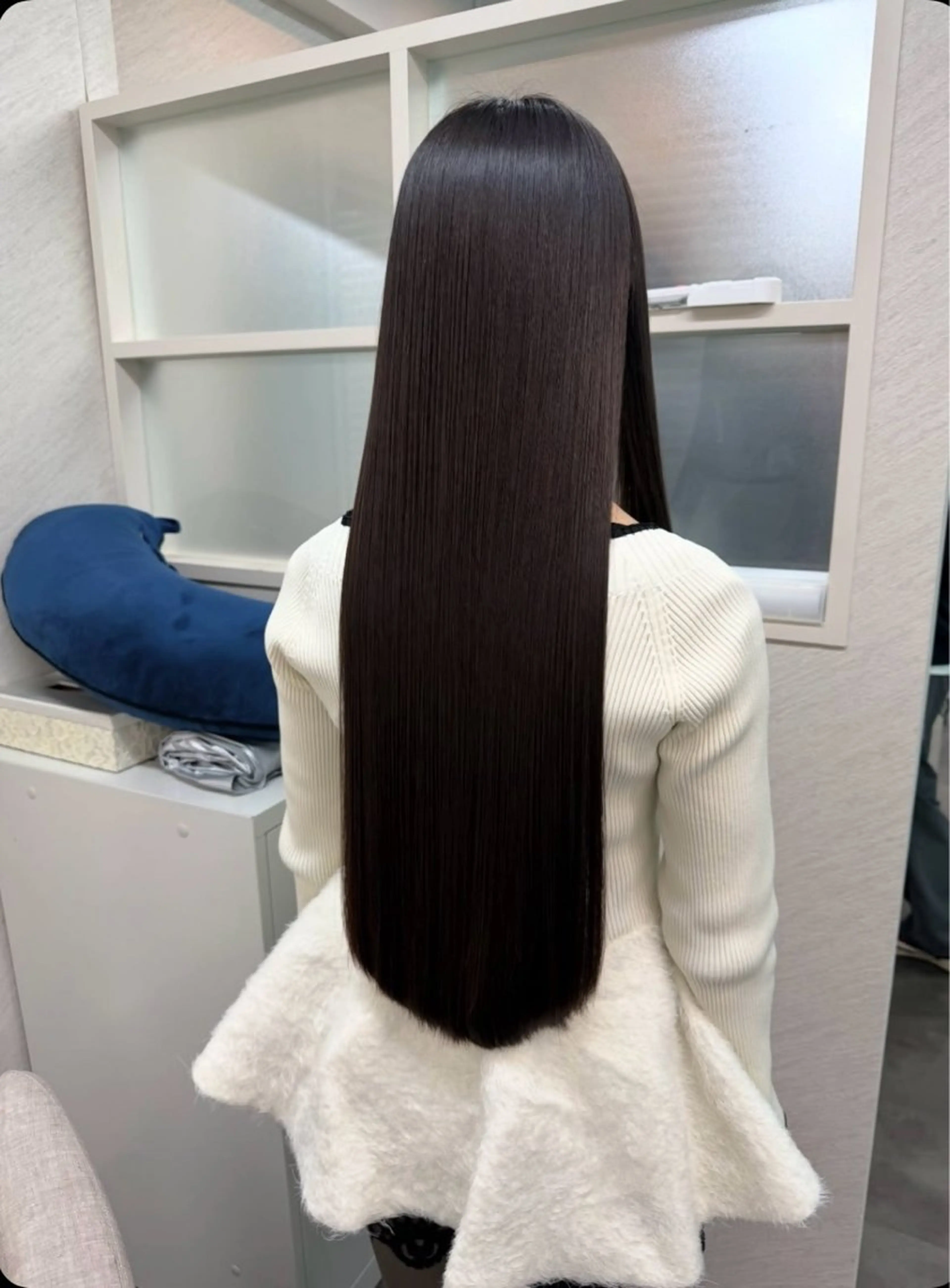 ロング 縮毛矯正 coa縮毛モデル 🤍🫧AYANEのヘアスタイル