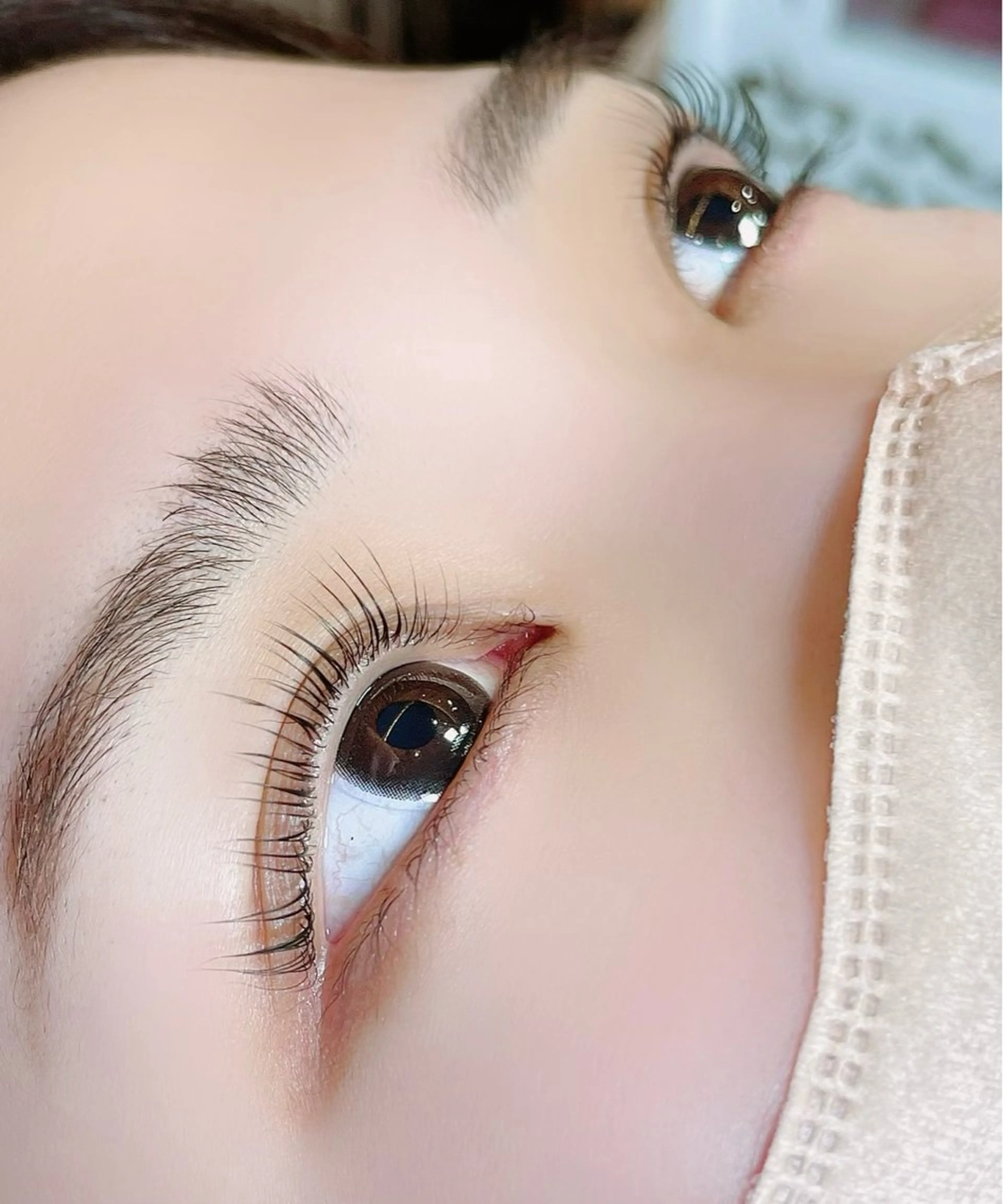 マツエク・マツパ フラットラッシュ パリジェンヌラッシュリフト 一重×まつ毛パーマ ボリュームラッシュ Charme 五反田・不動前・目黒のマツエク・マツパデザイン