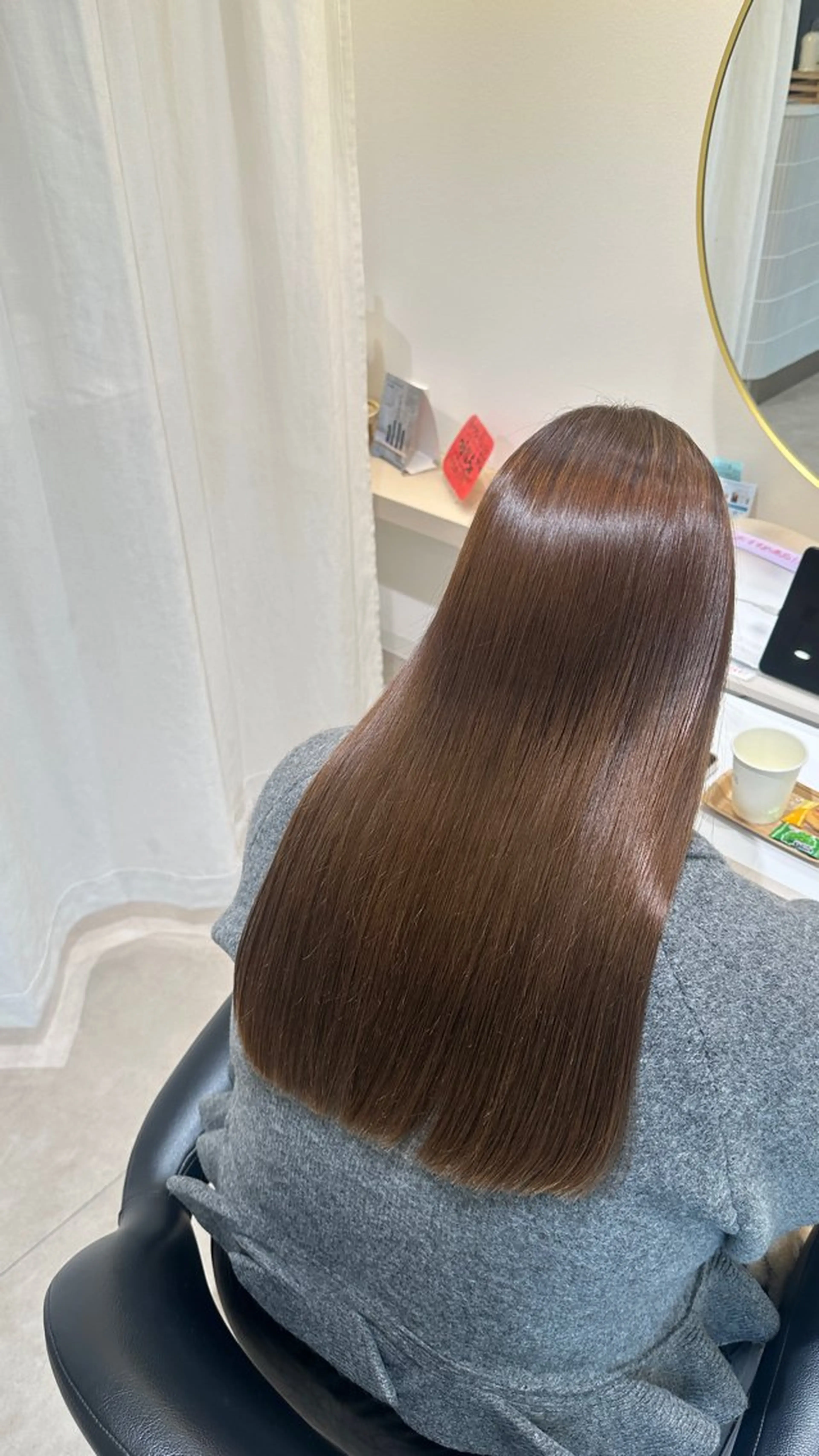 髪質改善ストレート+カット+ダメージ補修トリートメントの写真