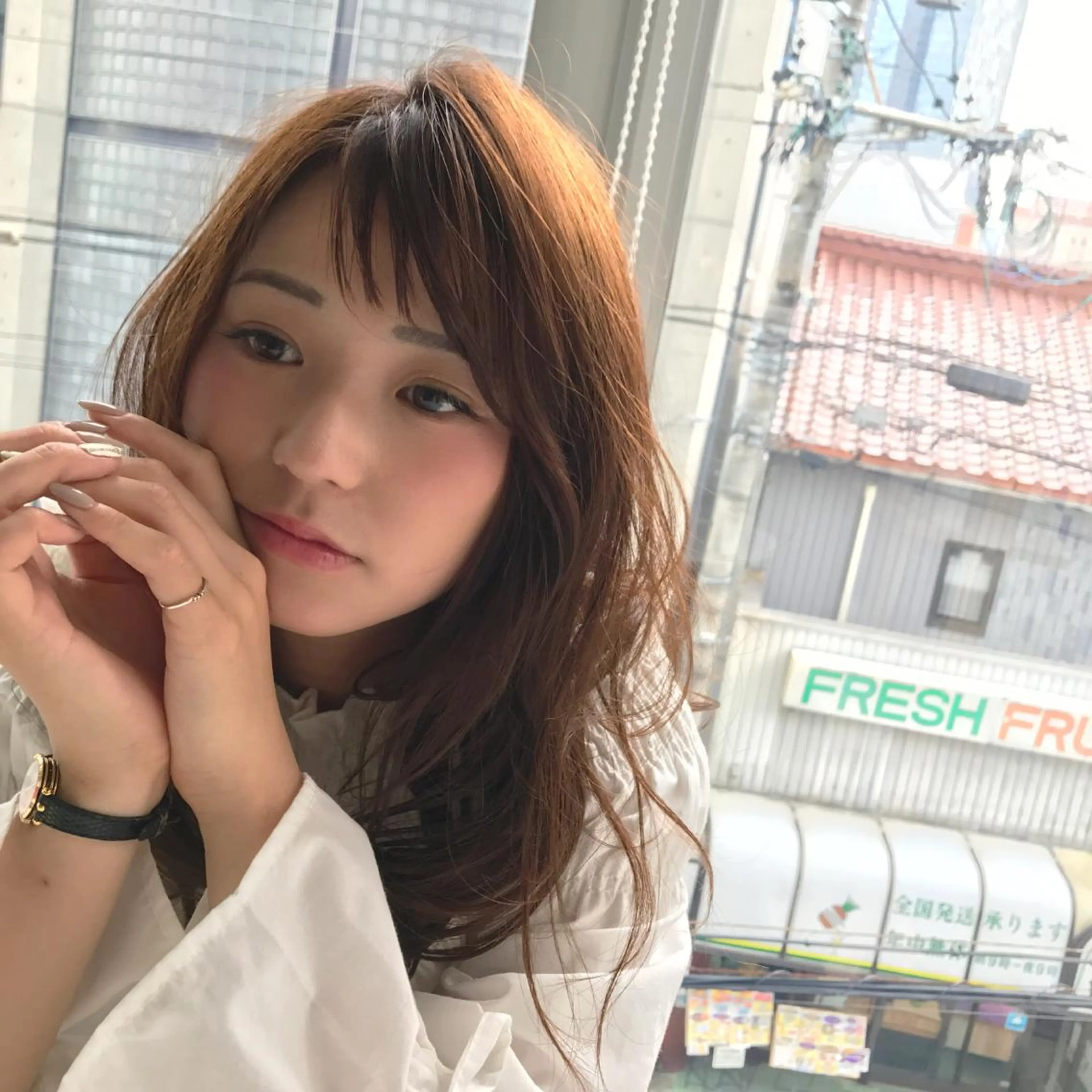 セミロング カラー 日比 貴大/ minim hairのヘアスタイル