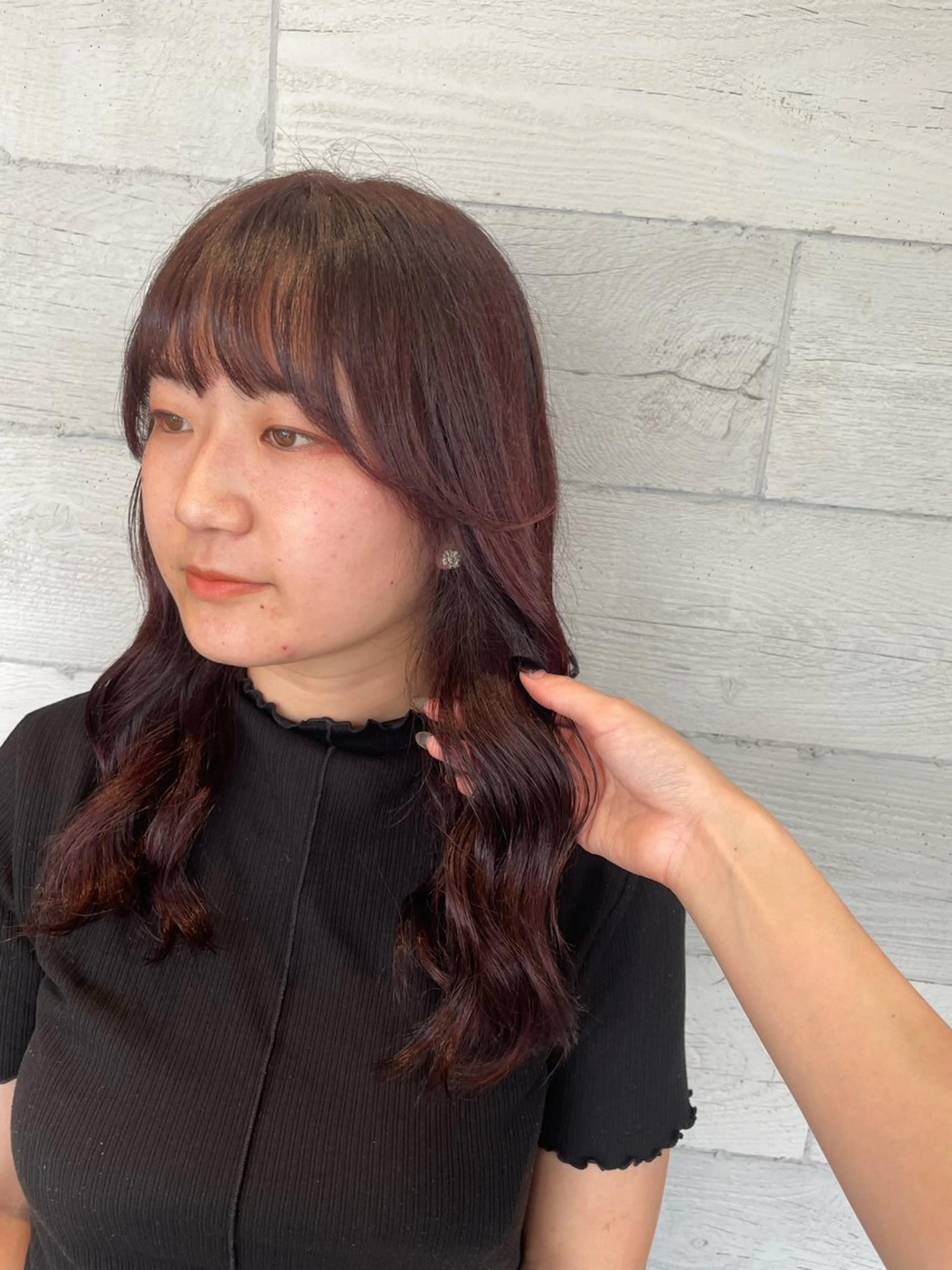 セミロング カラー 今岡 育美のヘアスタイル