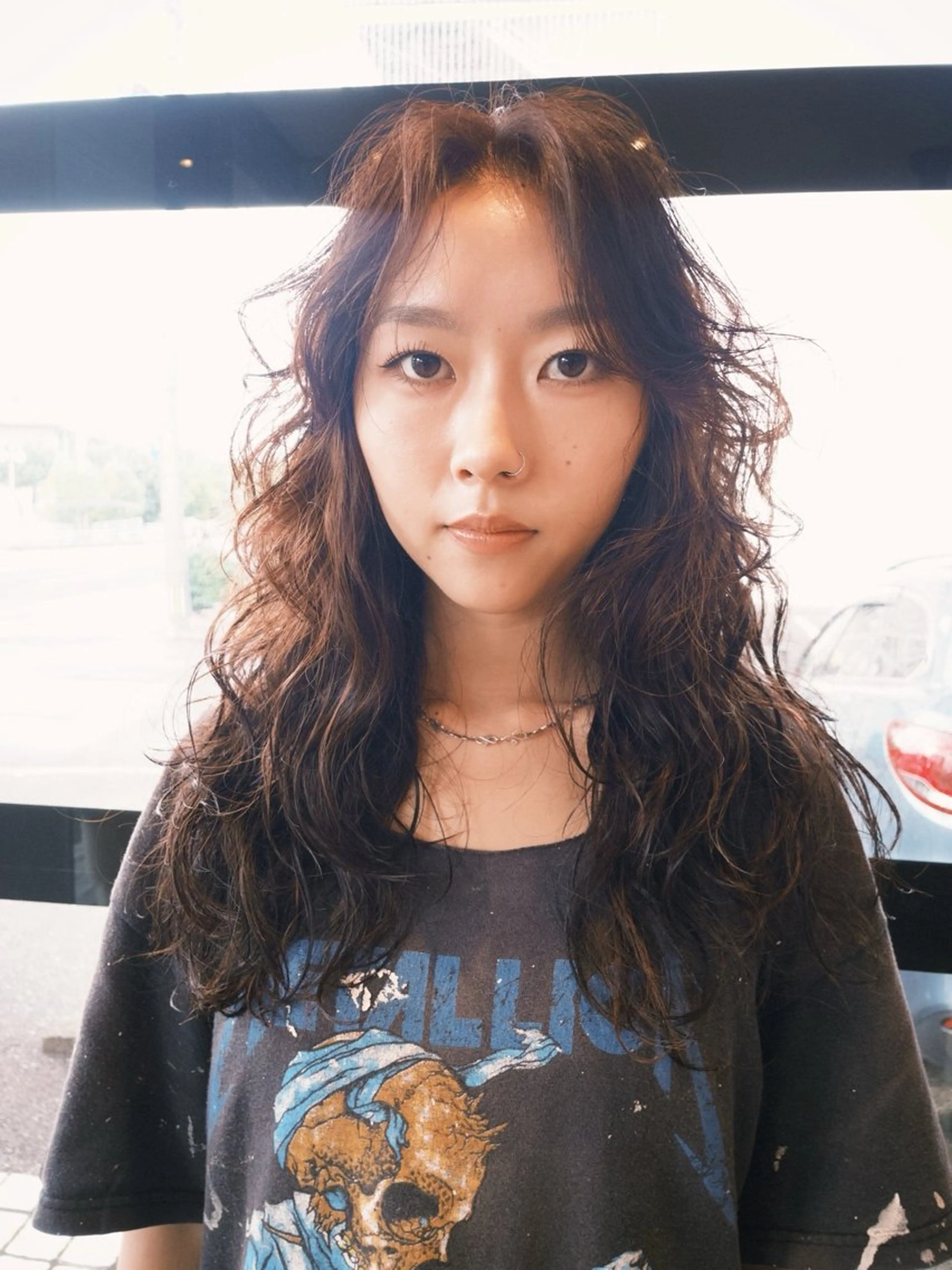 ロング カラー パーマ カット ヘアカラー パーマ GUESTs所属・優音 /YUi/パーマのヘアスタイル