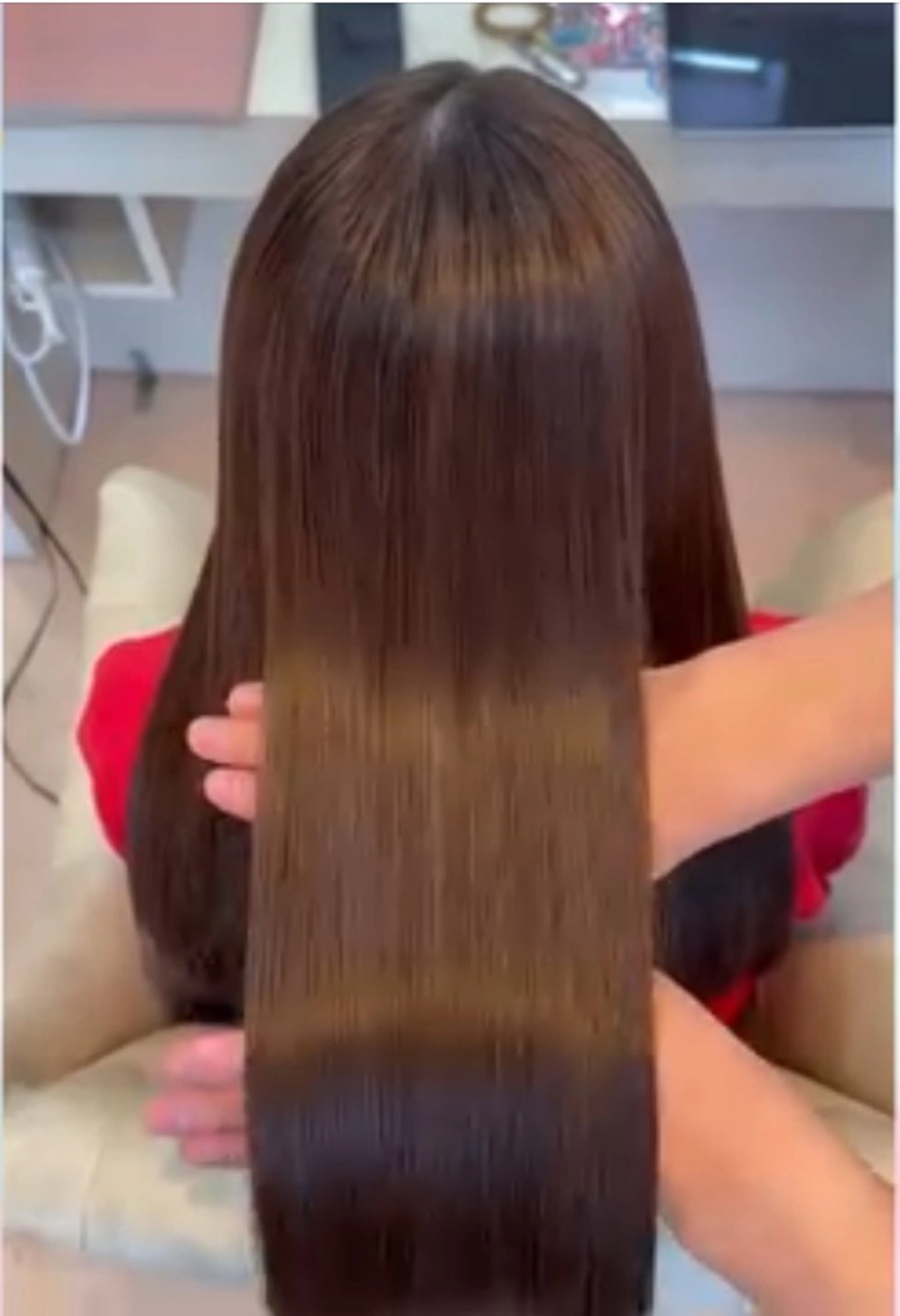 ロング カラー カット ヘアカラー トリートメント 大塚 千鶴のヘアスタイル