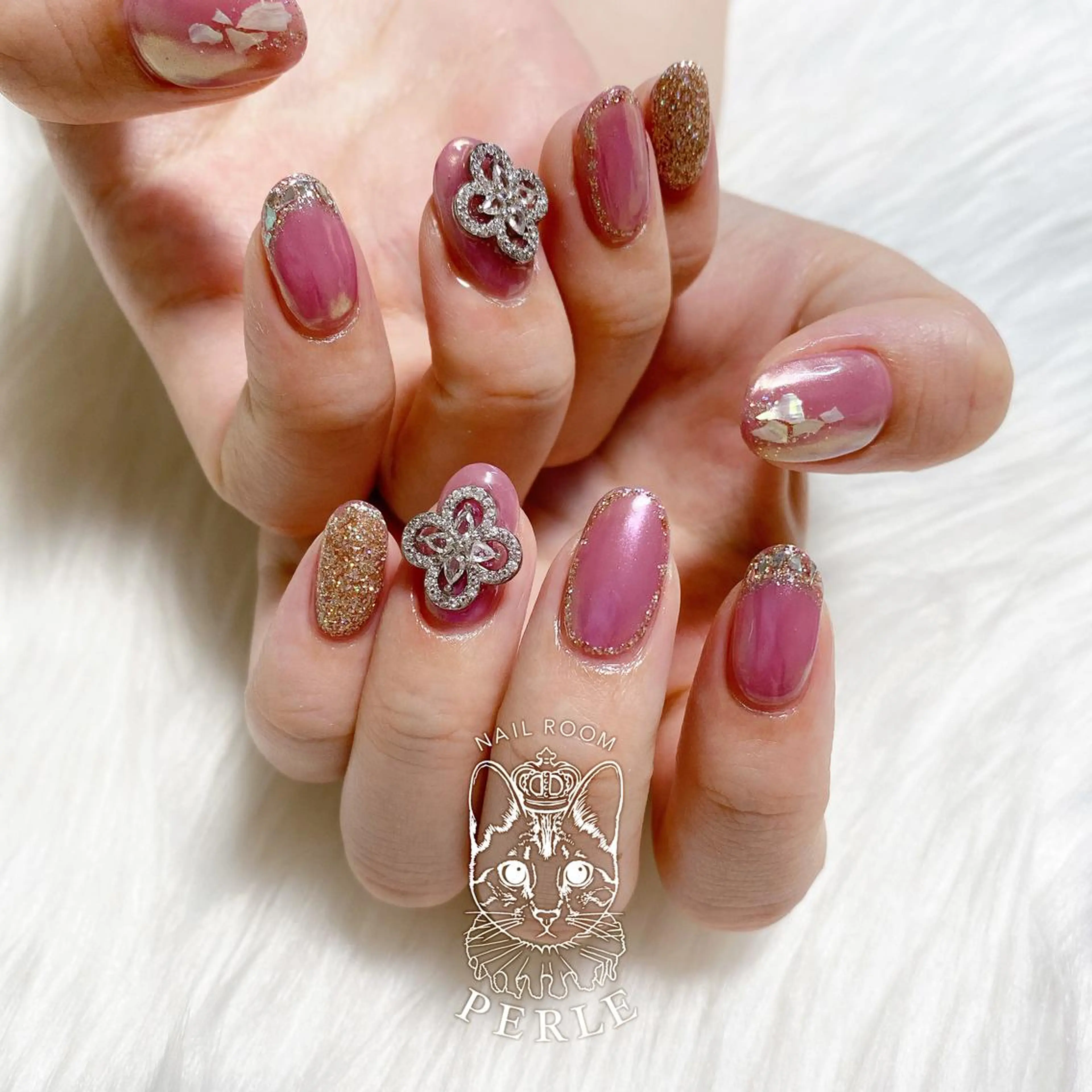 ネイル ハンドネイル nail room Perleのネイルデザイン