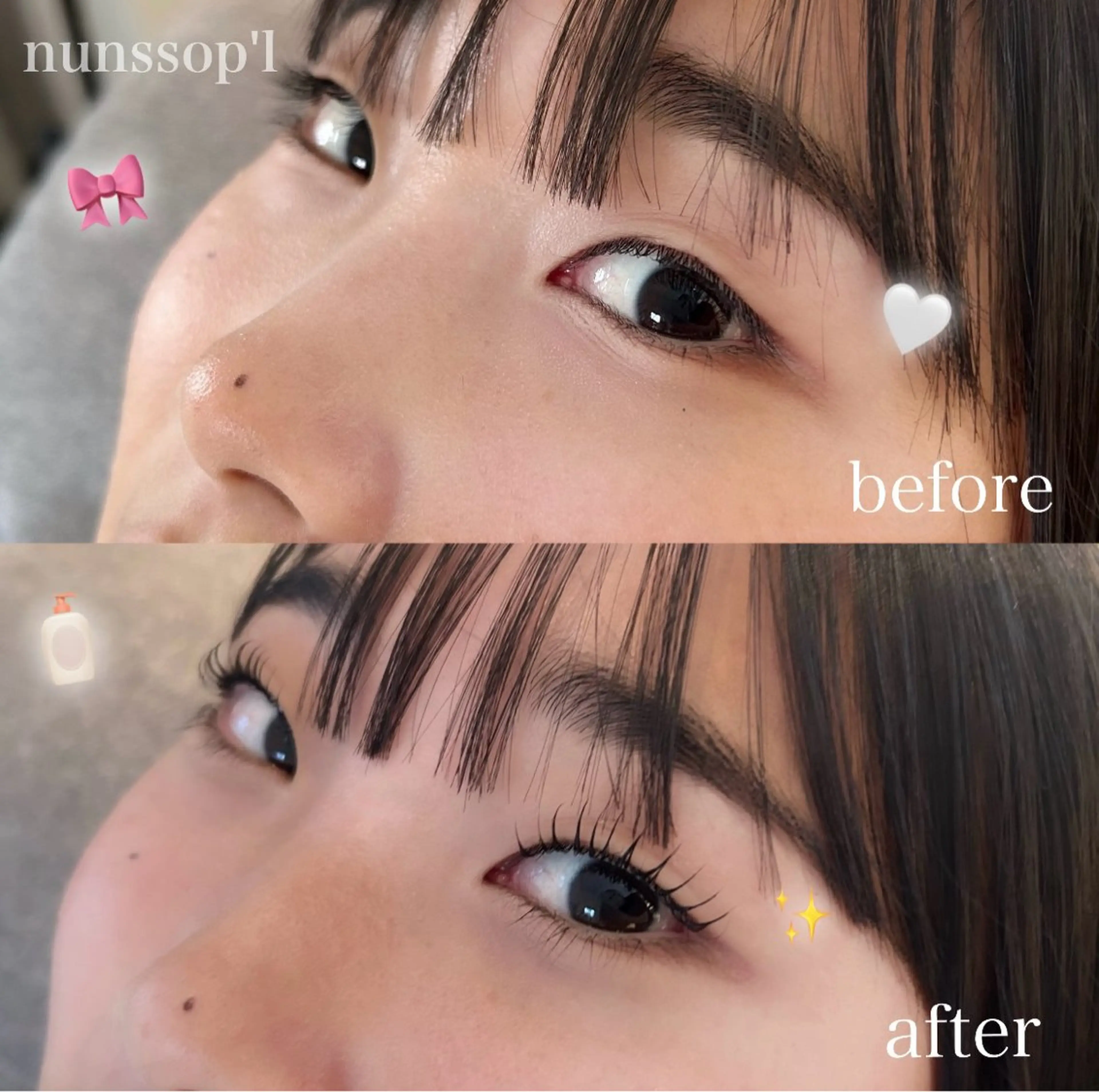 まつ毛パーマ上下セット🛁下まつ毛もパーマをすることで中顔面が短縮されます🪽の写真