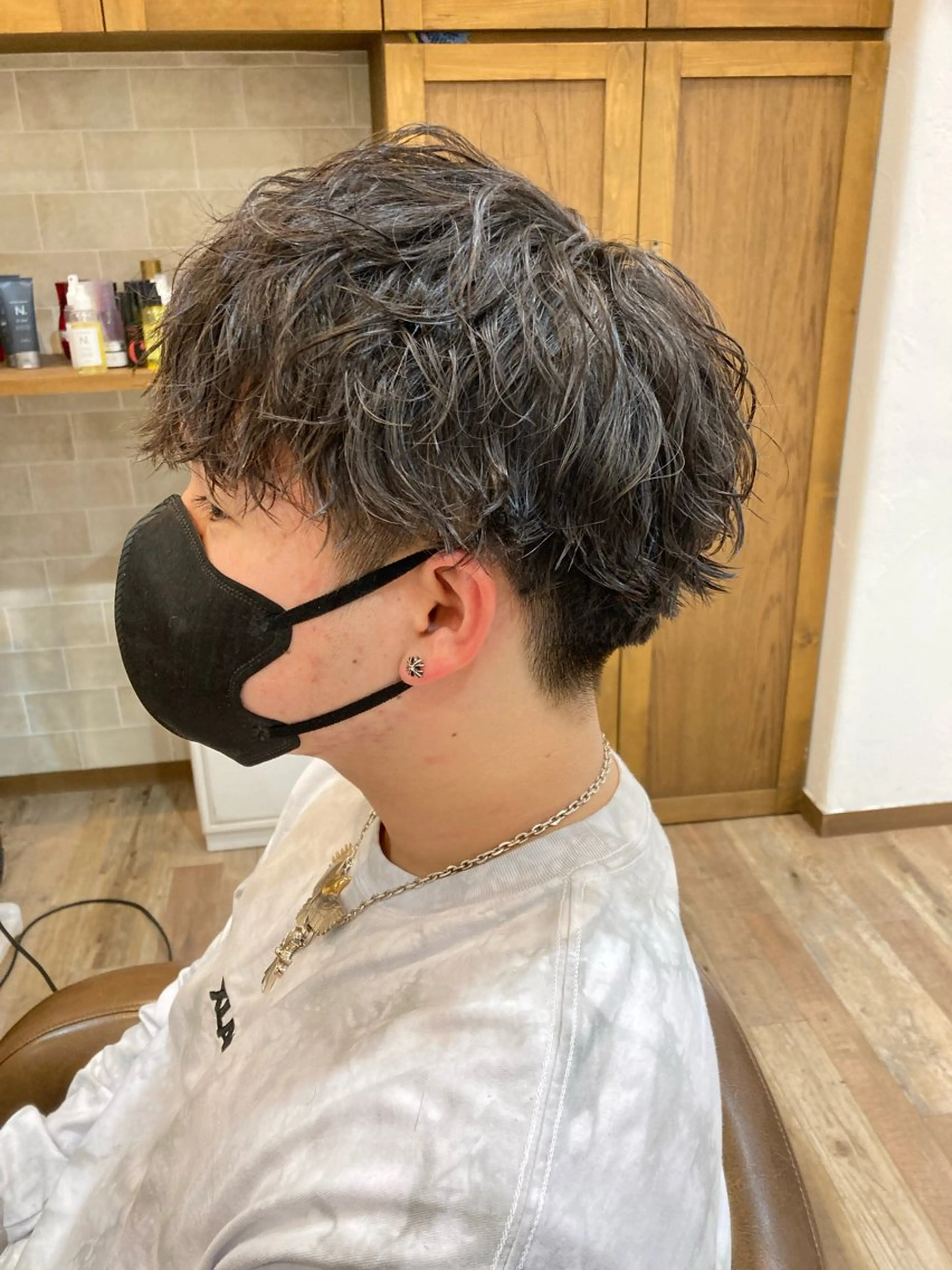 ショート パーマ メンズ カット特化型 美容師/栗本のヘアスタイル