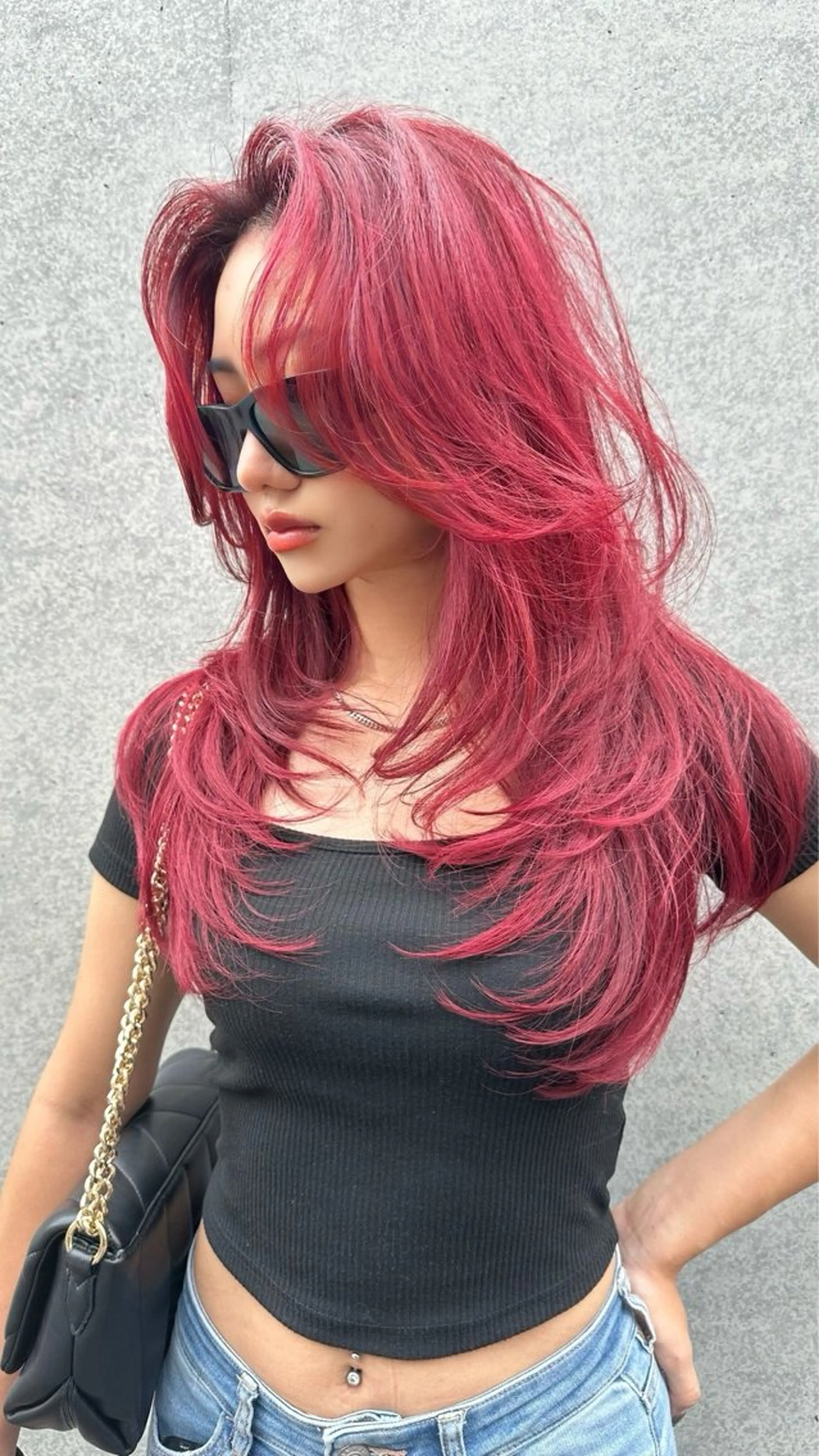 ロング カラー カット ヘアカラー 中韓🇨🇳🇰🇷 🤍TAKAHIROのヘアスタイル