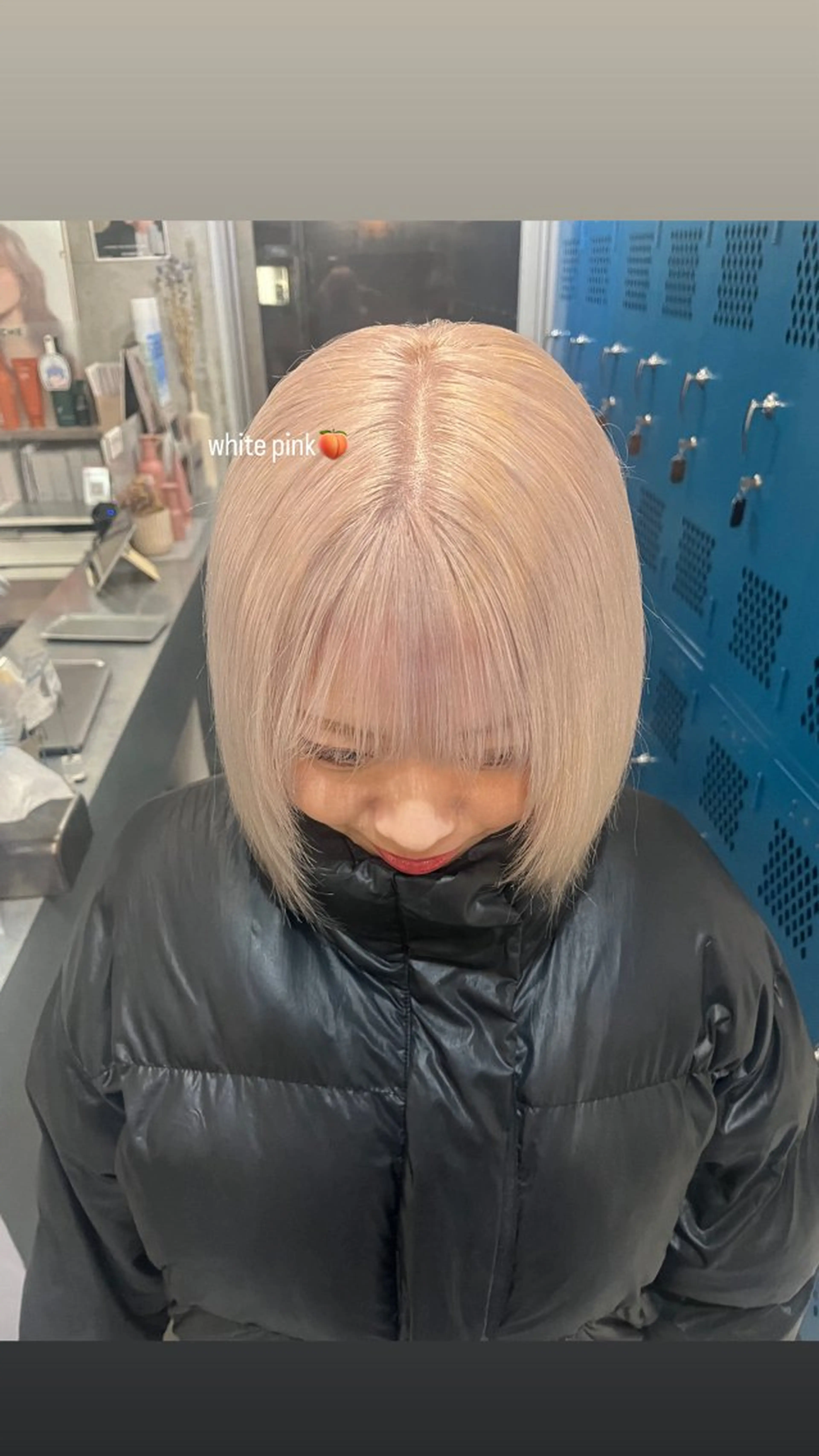 ショート カラー ピンクカラー ホワイトピンク ヘアカラー 無料カット/ハイ トーンカラー/きらのヘアスタイル