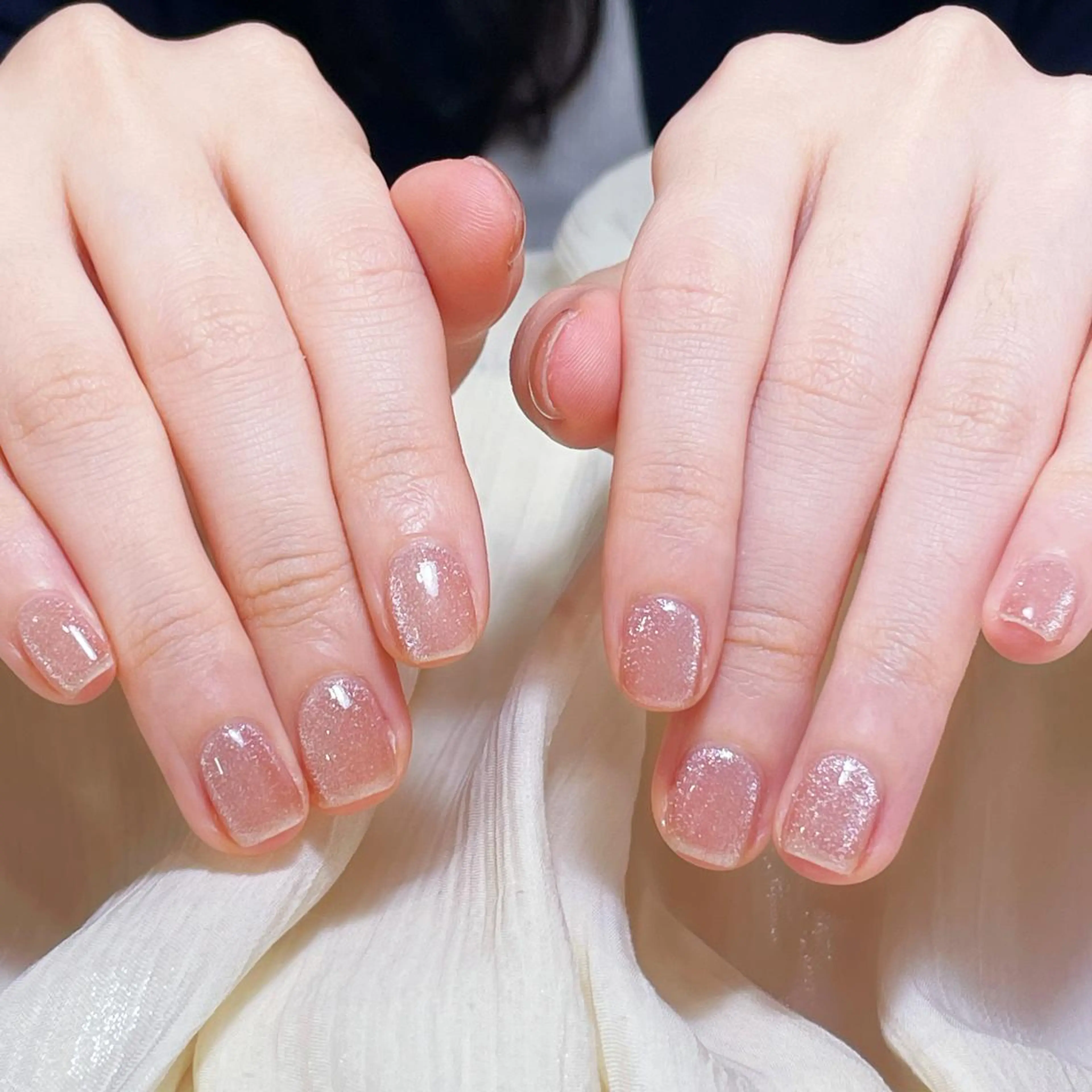 ネイル アートネイル オーロラネイル ガーリー キラキラネイル 韓国ネイル ハンドネイル DIANMOND NAIL🌸のネイルデザイン