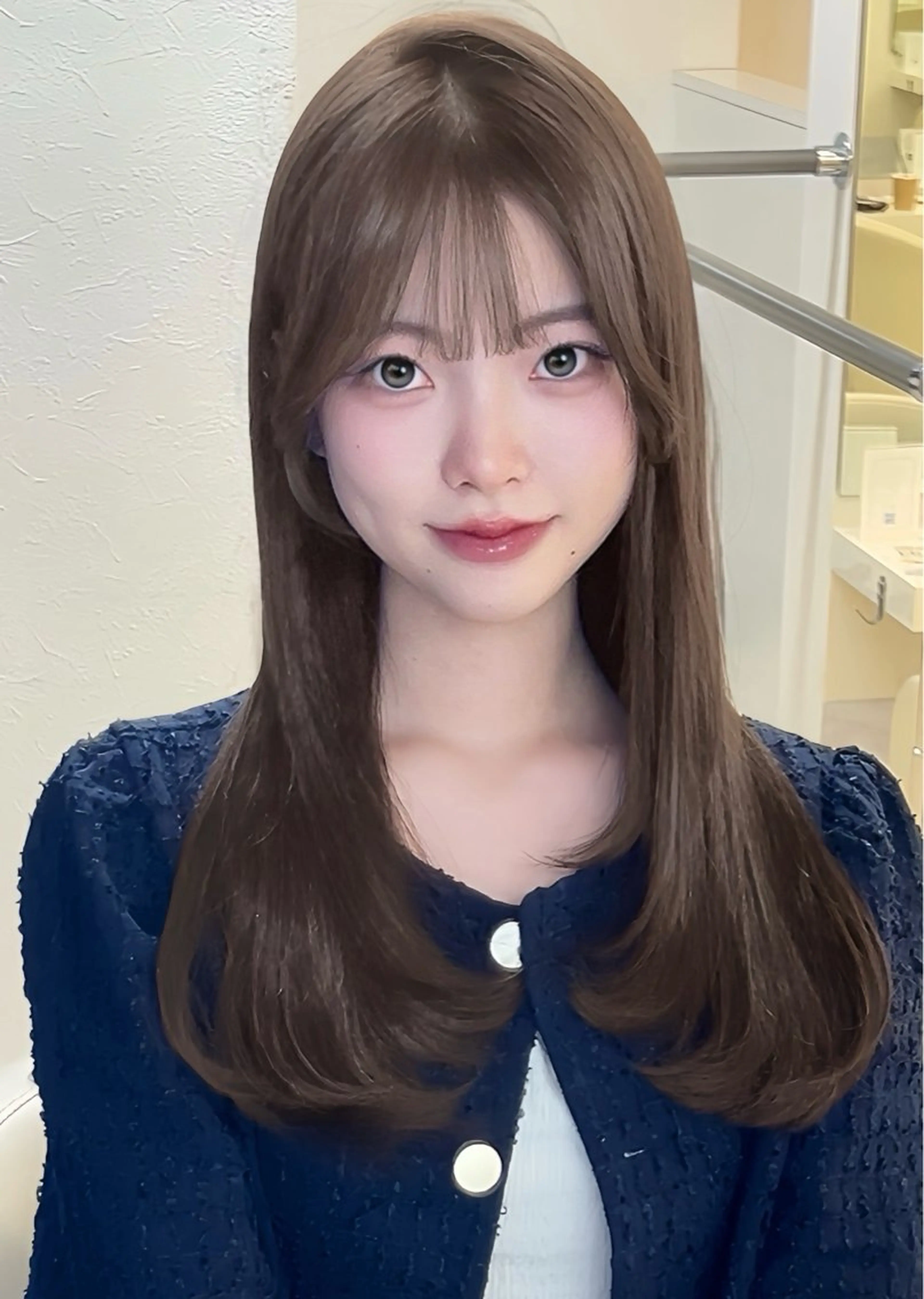 ロング レイヤーカット カット ヘアカラー AI TOKYO　S所属・mizuki 【韓国レイヤー】のヘアスタイル