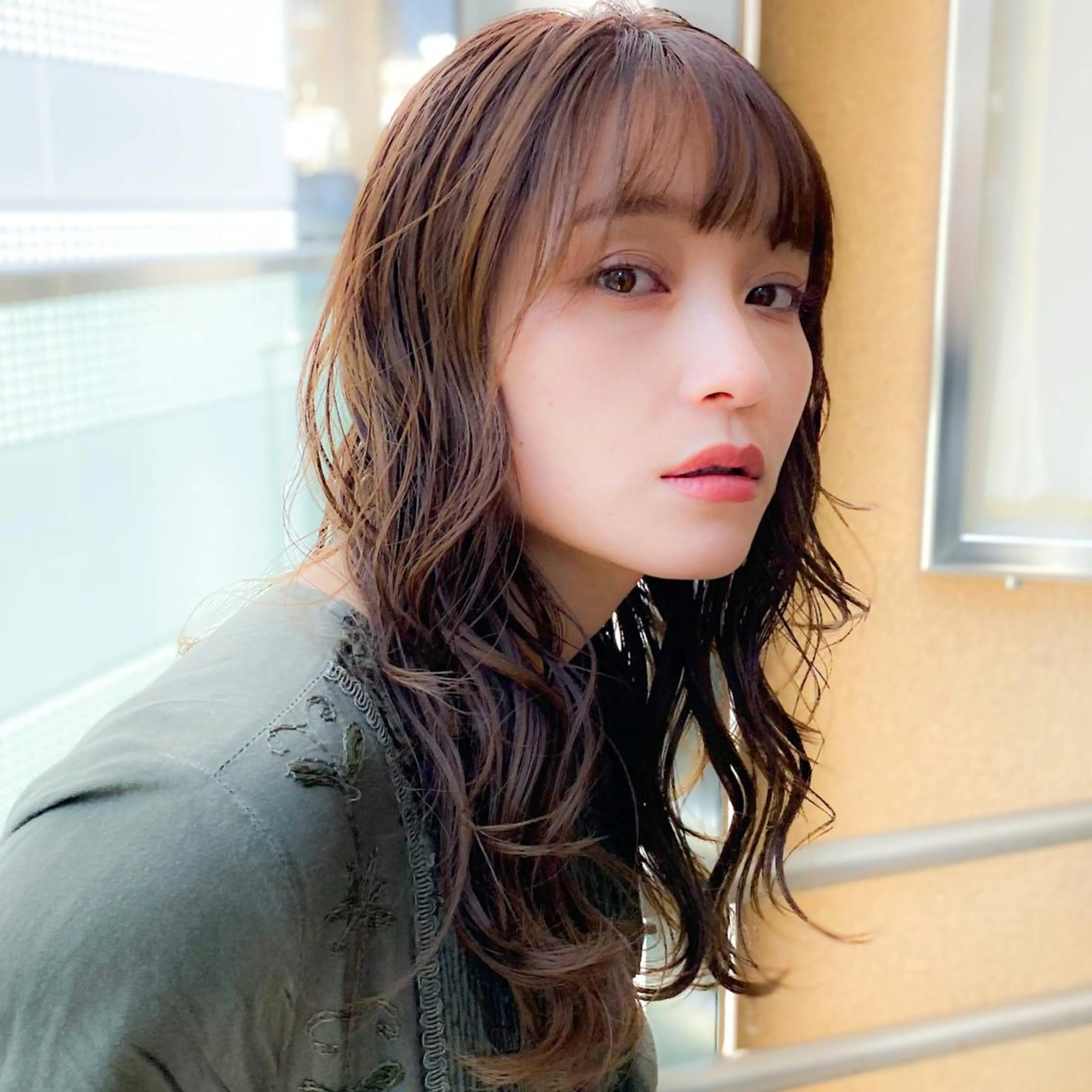 セミロング カラー カット トリートメント たぴ。ぱつっとボブ /暖色艶カラー🍒のヘアスタイル