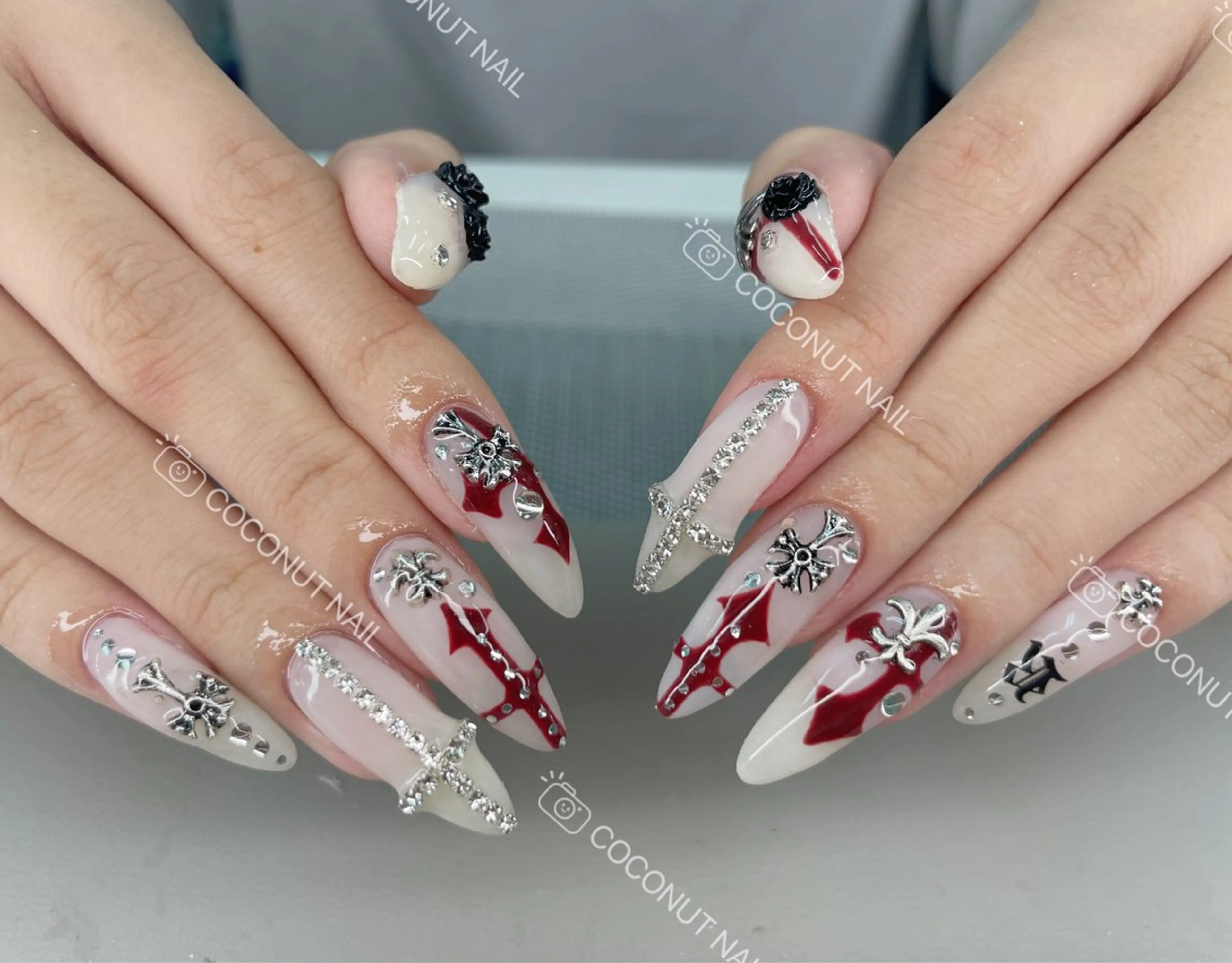 ネイル ハンドネイル 神田 ココナッツのネイルデザイン