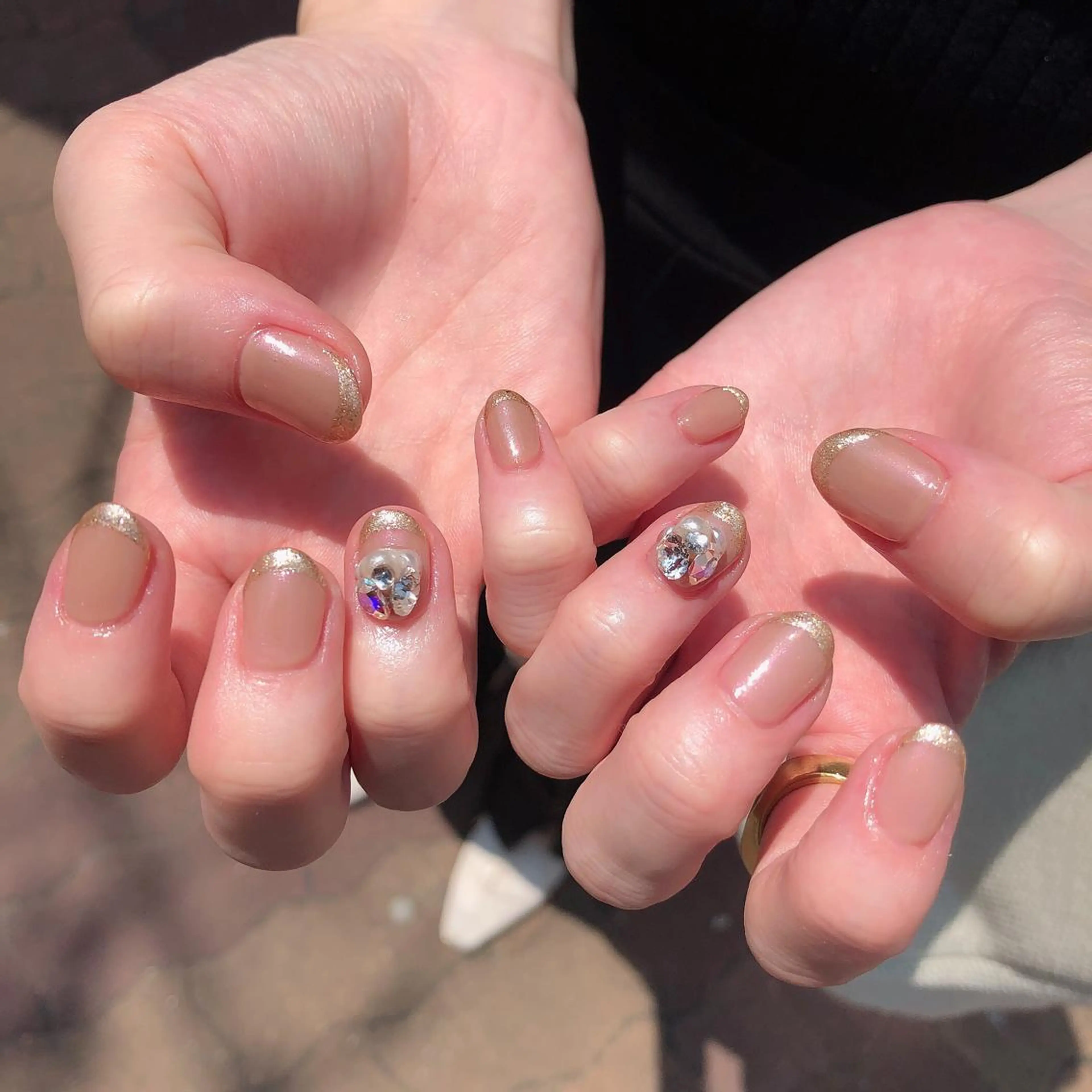 ロング カラー ヘアアレンジ キッズ ネイル マツエク・マツパ 福田 加奈のネイルデザイン